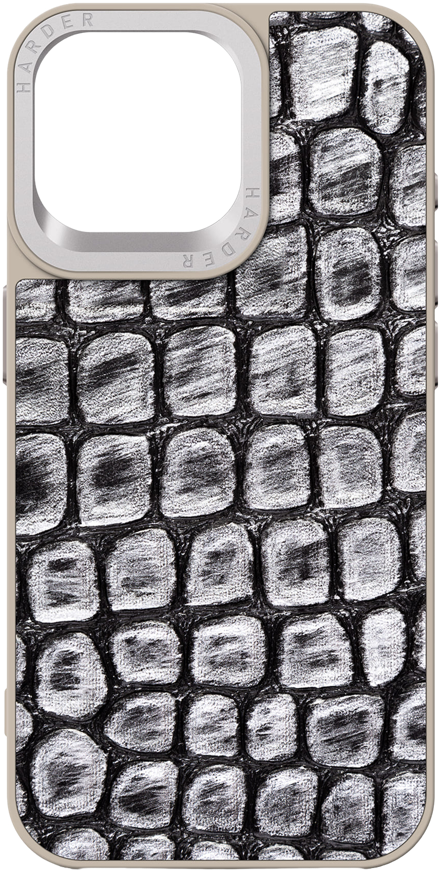 Чехол Harder Kaiju Skin для Apple iPhone 15 Pro Max Grey (ARM76850) фото 