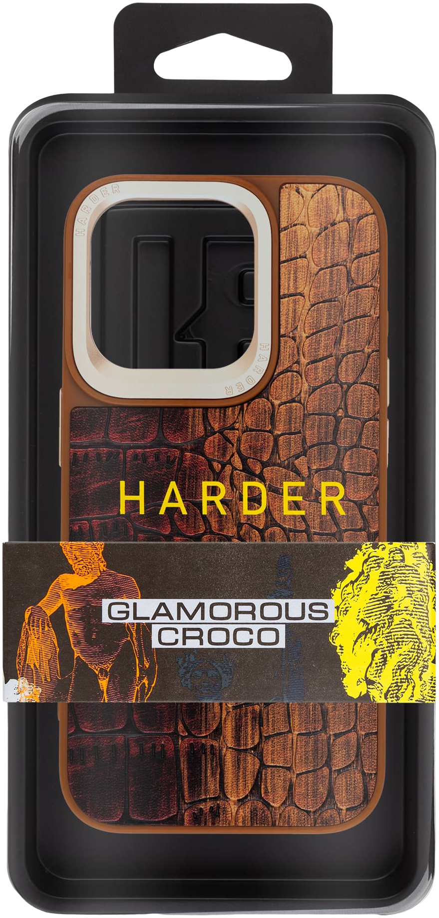 Чехол Harder Glamorous Croco для Apple iPhone 15 Pro Magma (ARM76764) фото 