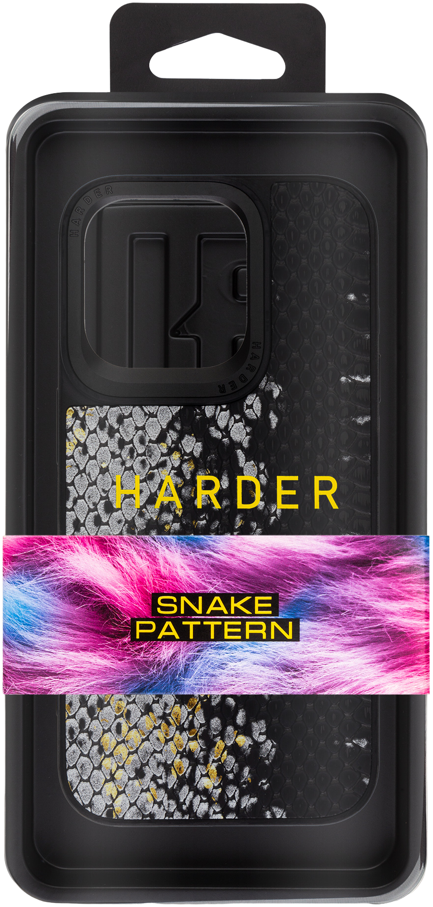 Чехол Harder Snake Pattern для Apple iPhone 15 Pro Black (ARM76793) фото 