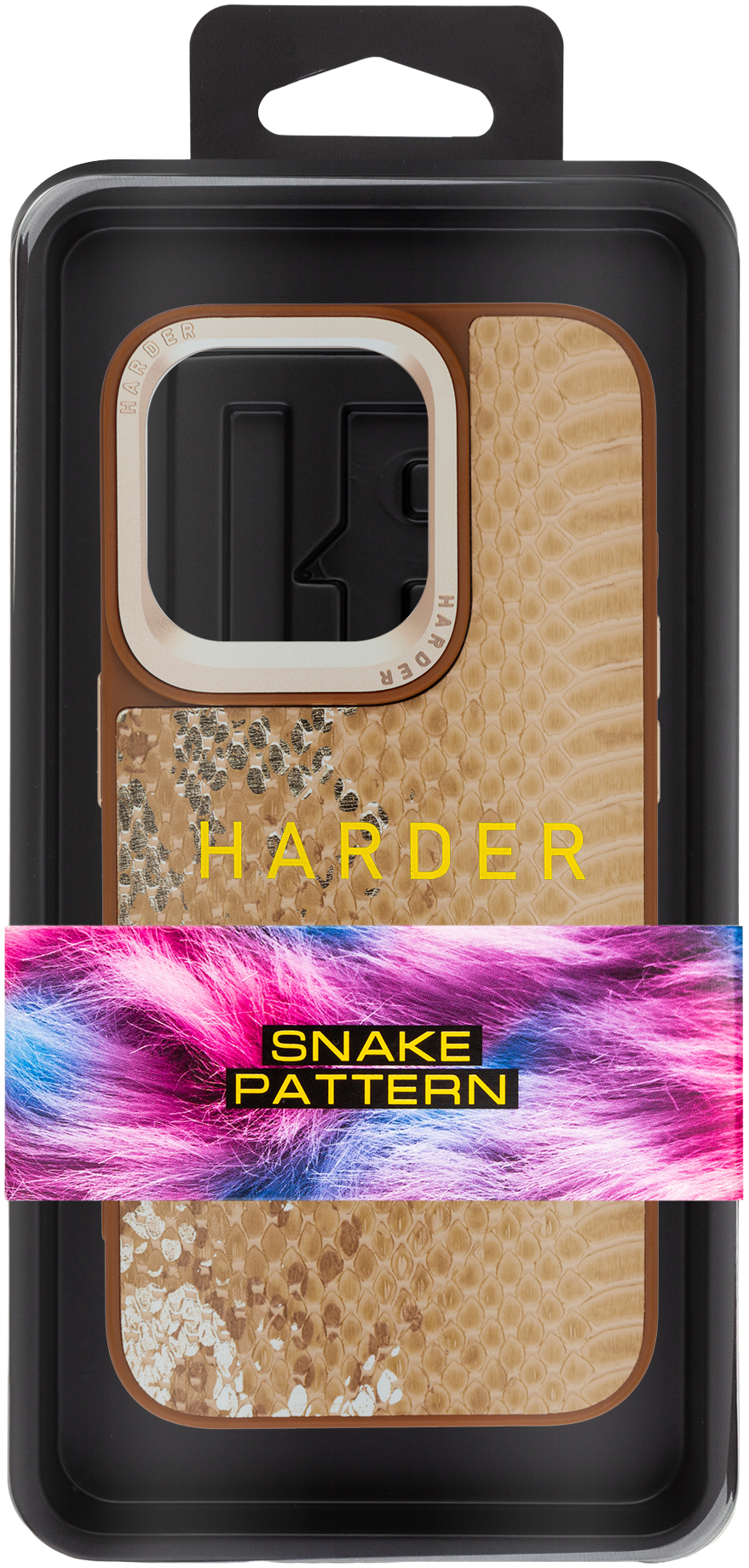 Чехол Harder Snake Pattern для Apple iPhone 15 Pro Beige (ARM76794) фото 