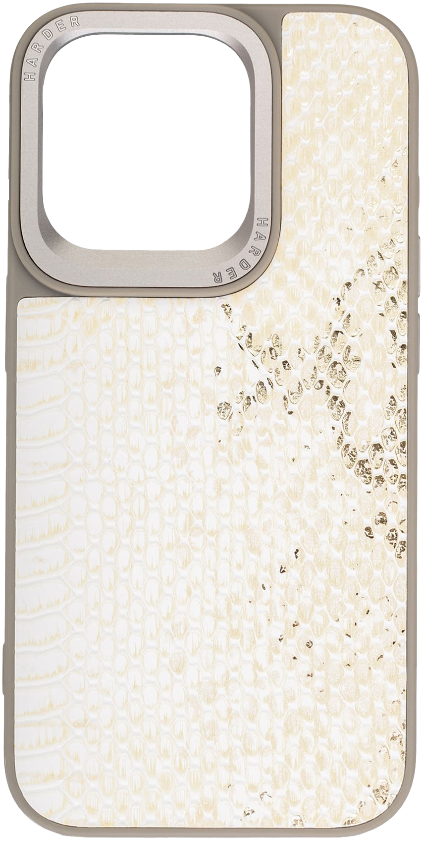 Чехол Harder Snake Pattern для Apple iPhone 15 Pro White Cream (ARM76795) фото 