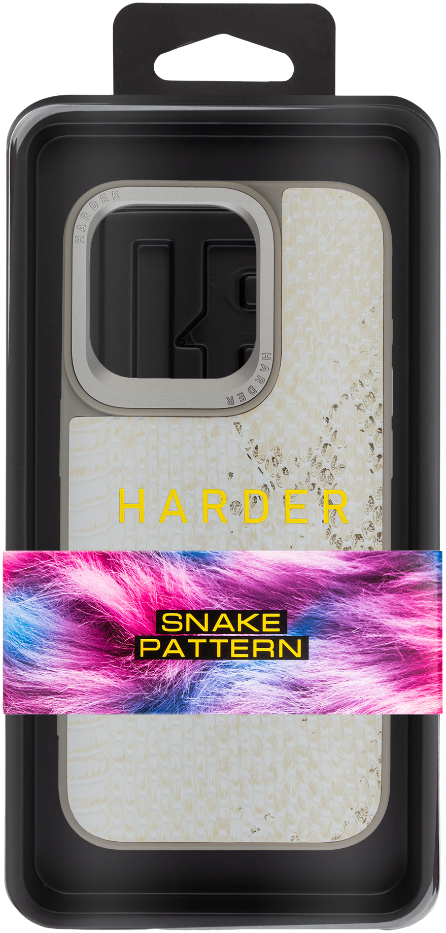 Чехол Harder Snake Pattern для Apple iPhone 15 Pro White Cream (ARM76795) фото 
