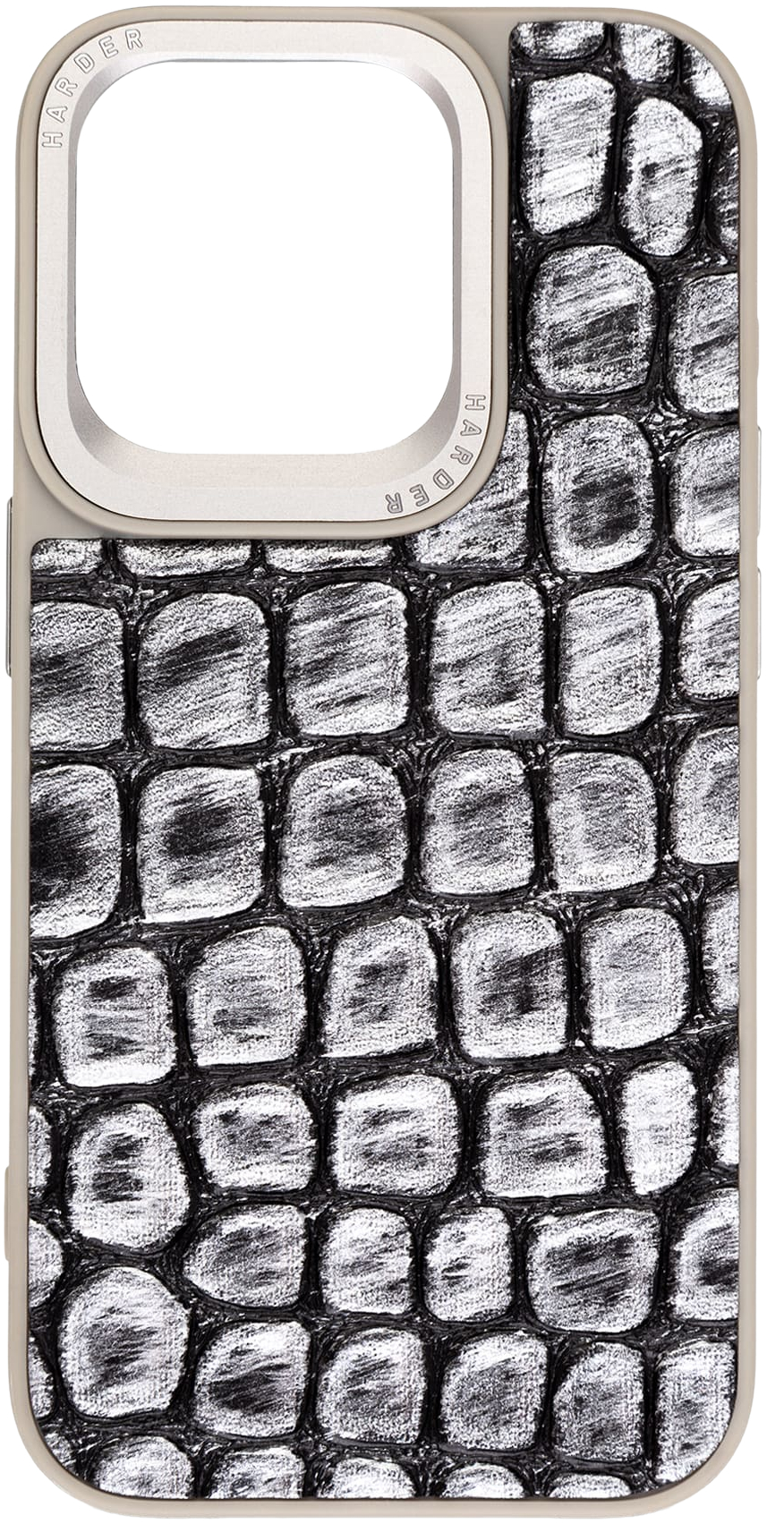Чехол Harder Kaiju Skin для Apple iPhone 15 Pro Grey (ARM76844) фото 2