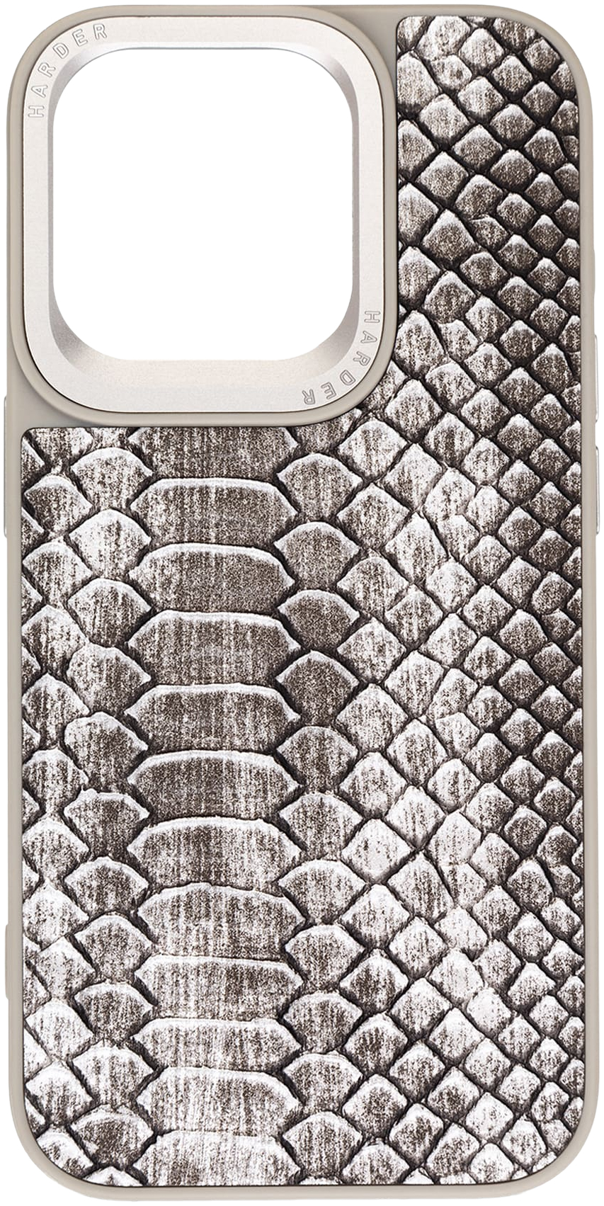 Чехол Harder Lizard для Apple iPhone 15 Pro Grey (ARM76872) фото 
