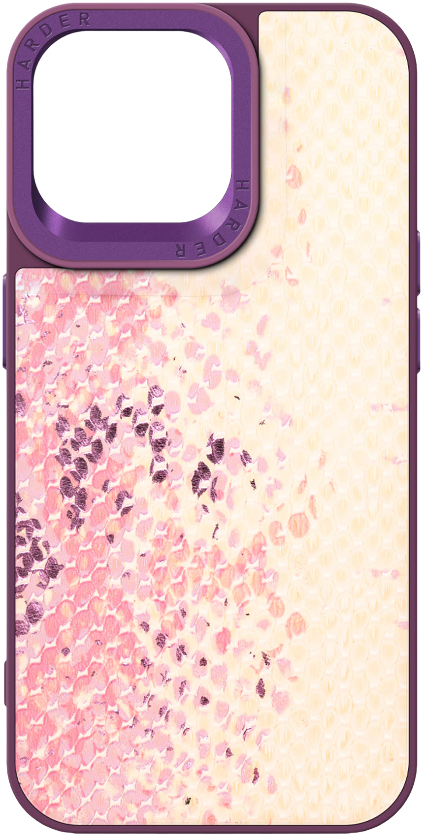 Чехол Harder Snake Pattern для Apple iPhone 14 Pro Max Pink (ARM76815) фото 