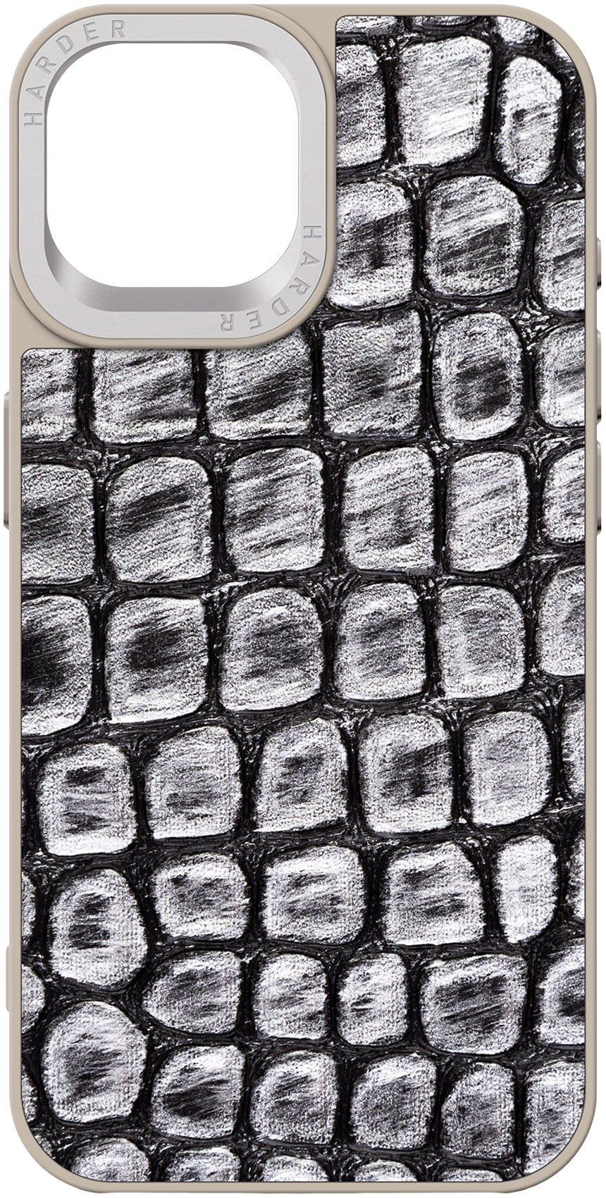 Чехол Harder Kaiju Skin для Apple iPhone 15 Grey (ARM76838) фото 2