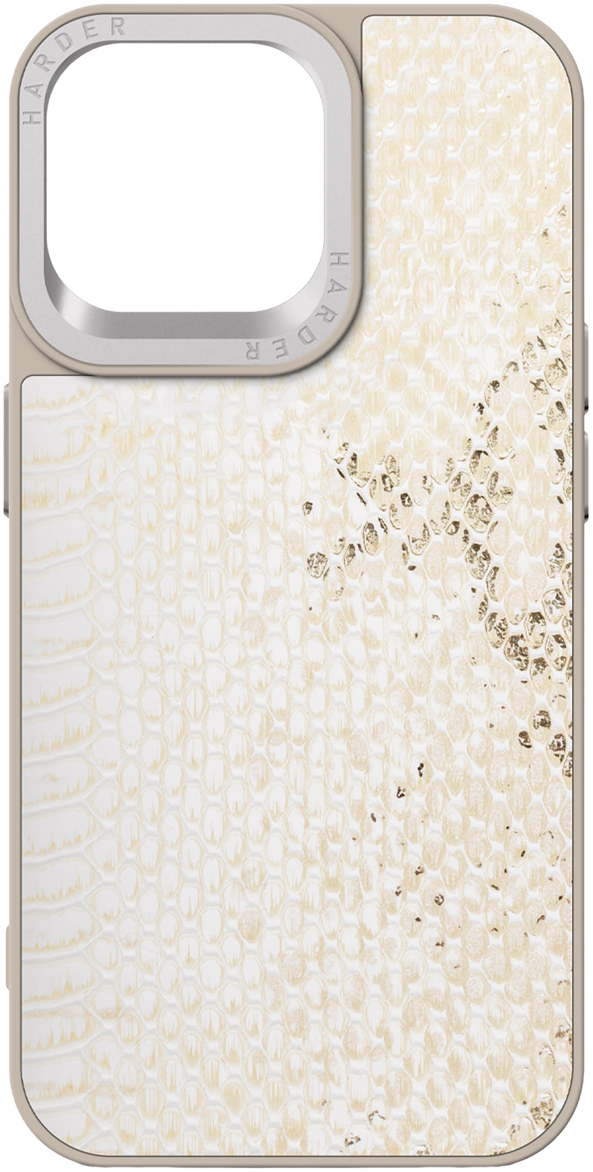 Чехол Harder Snake Pattern для Apple iPhone 14 Pro Max White Cream (ARM76813) фото 