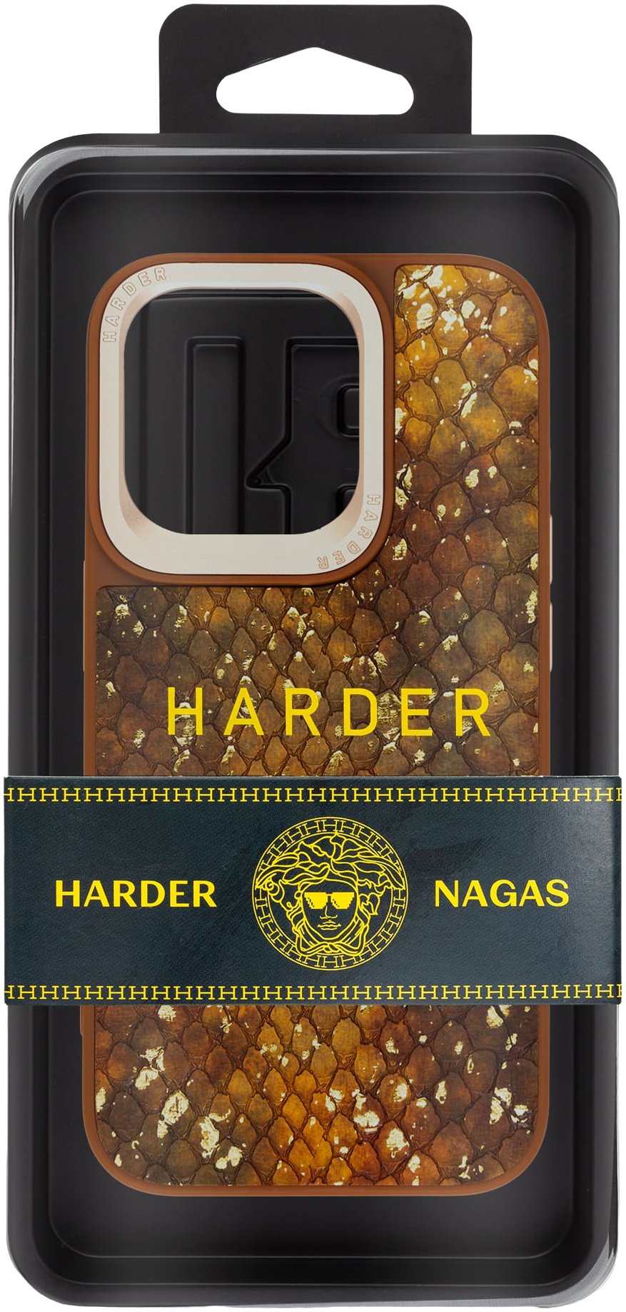Чехол Harder Nagas для Apple iPhone 14 Pro Brown (ARM76755) фото 3