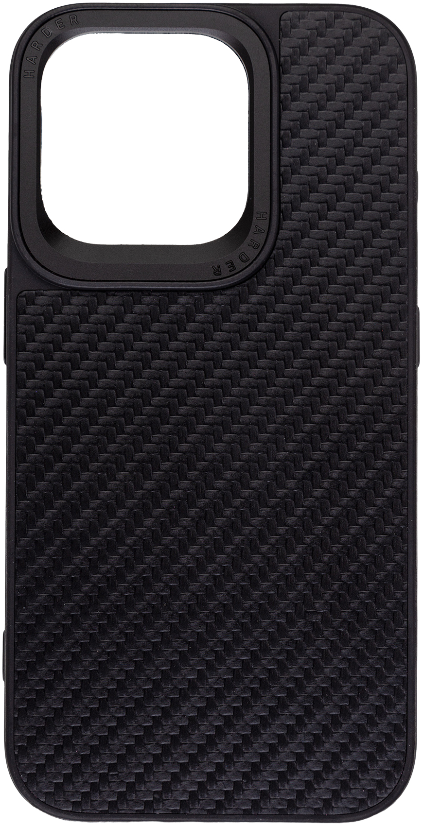 Чехол Harder Carbon Pattern для Apple iPhone 14 Pro Black (ARM76779) фото 