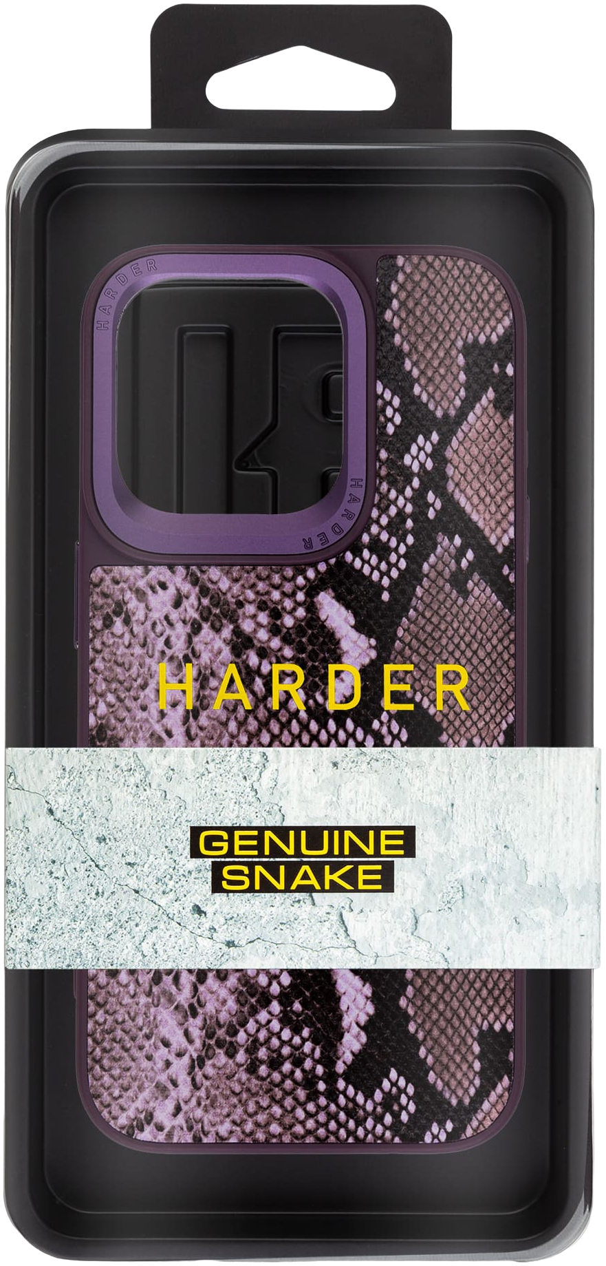 Чехол Harder Genuine Snake для Apple iPhone 14 Pro Dark Purple (ARM76788) фото 3
