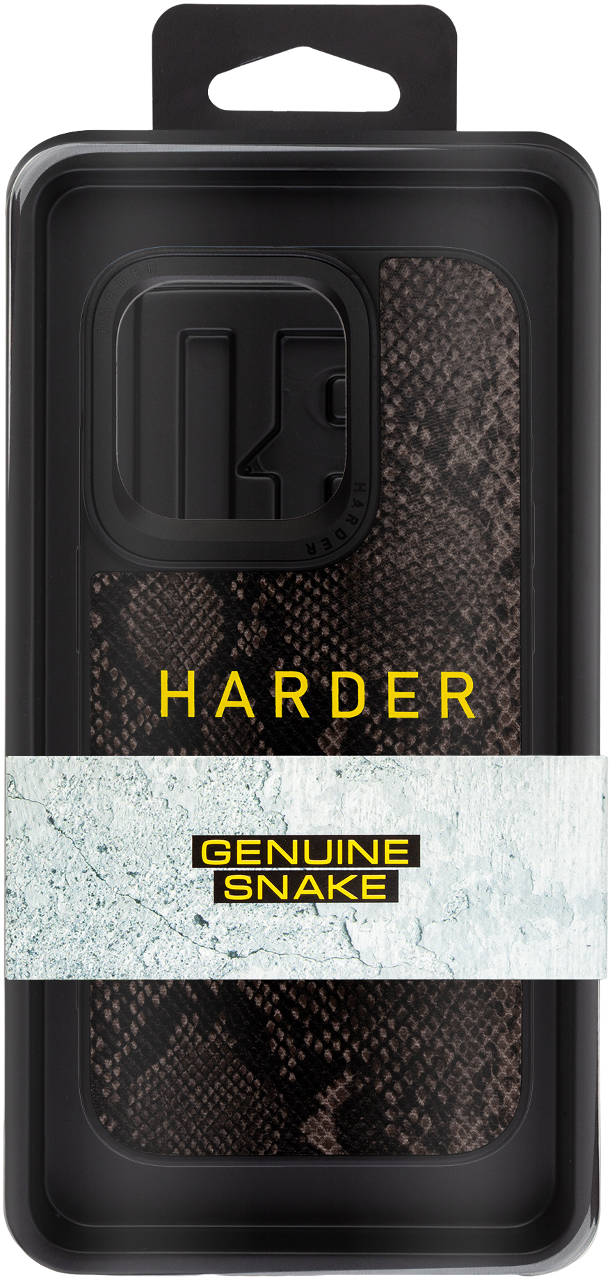 Чехол Harder Genuine Snake для Apple iPhone 14 Pro Black (ARM76789) фото 