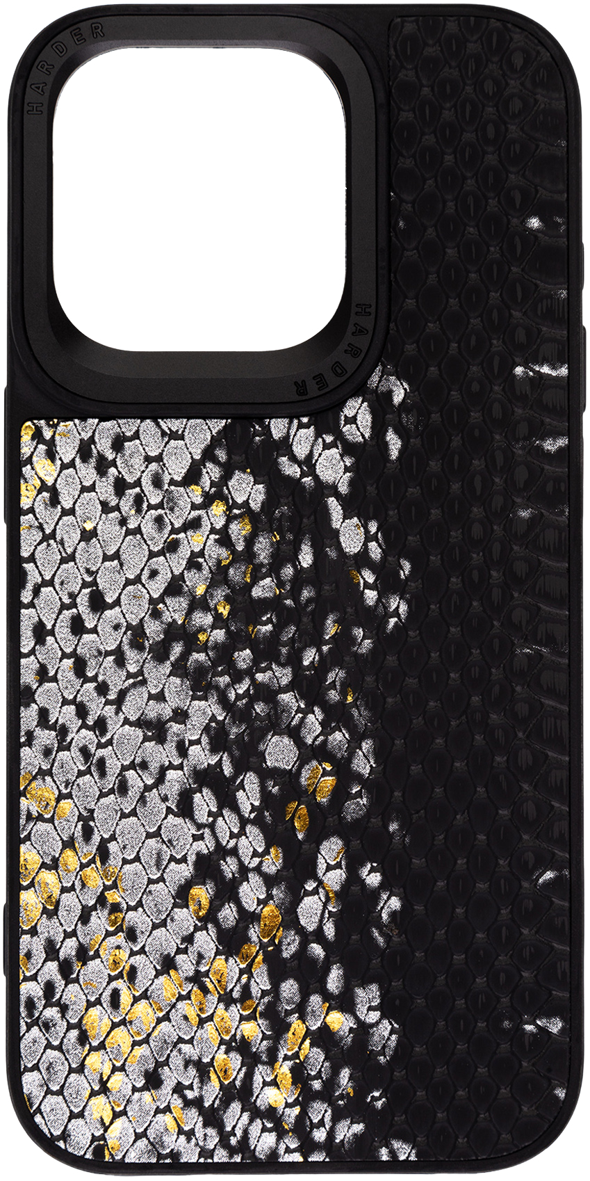 Чехол Harder Snake Pattern для Apple iPhone 14 Pro Black (ARM76805) фото 