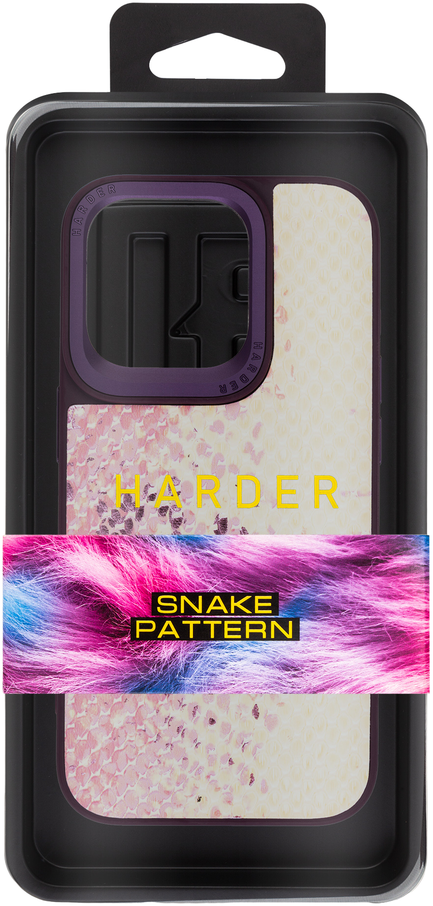 Чехол Harder Snake Pattern для Apple iPhone 14 Pro Pink (ARM76809) фото 3