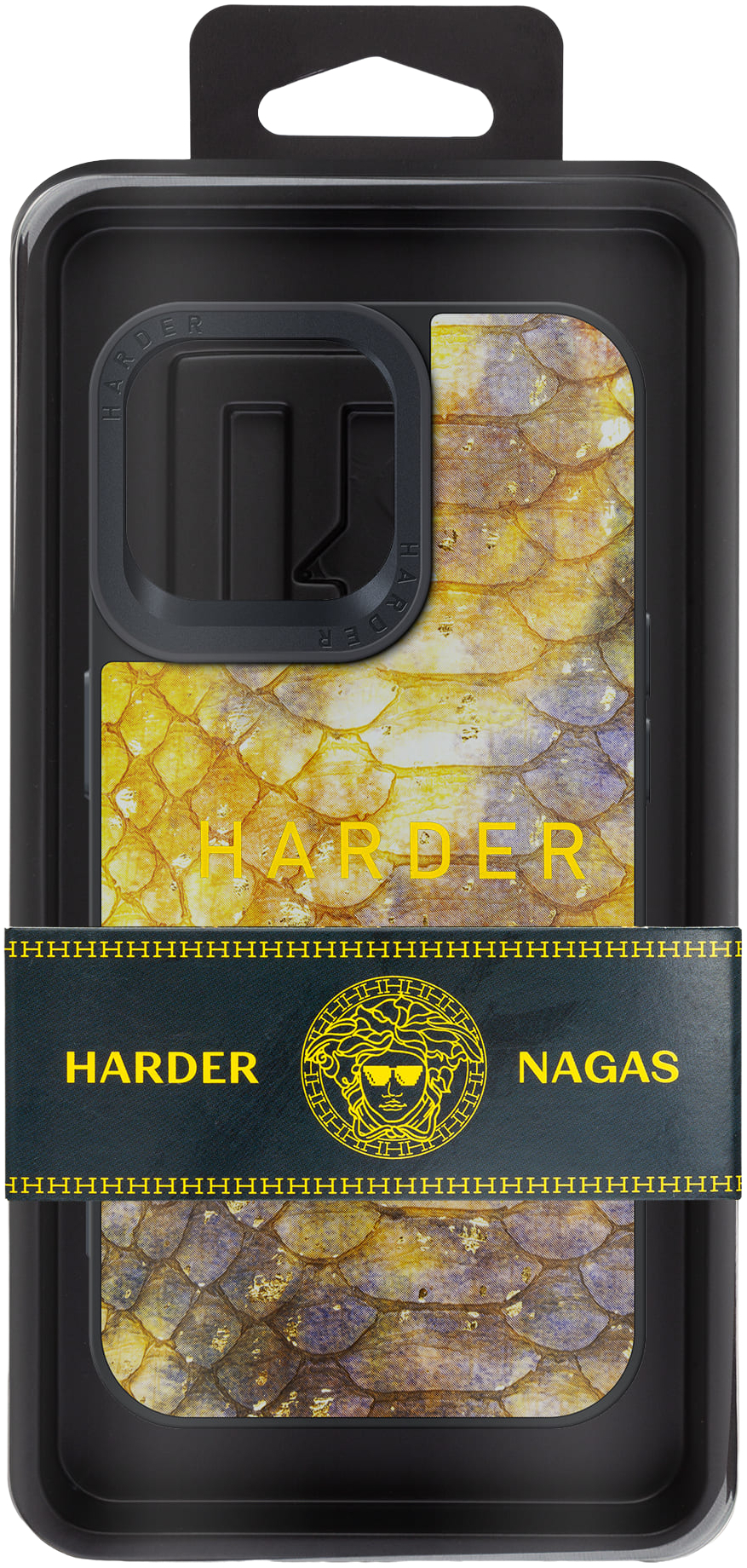 Чехол Harder Nagas для Apple iPhone 14 Pro Max Yellow (ARM76756) фото 