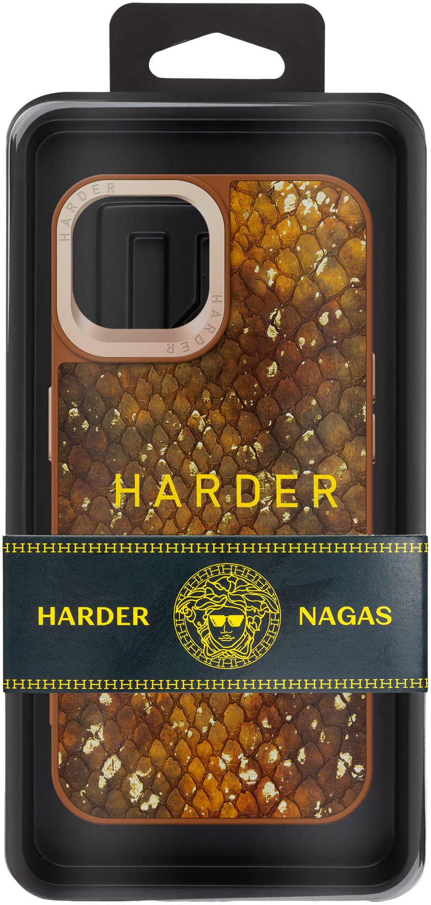 Чехол Harder Nagas для Apple iPhone 14 Brown (ARM76750) фото 3