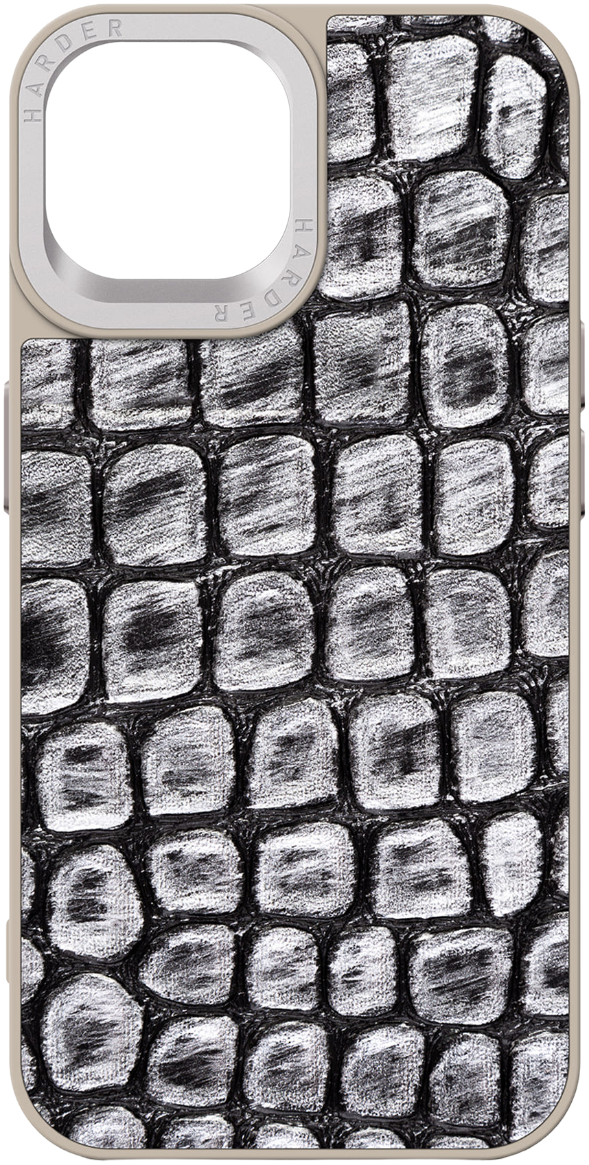 Чехол Harder Kaiju Skin для Apple iPhone 14 Grey (ARM76856) фото 2