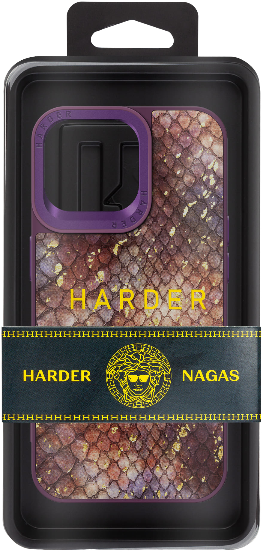 Чехол Harder Nagas для Apple iPhone 14 Pro Max Purple (ARM76759) фото 