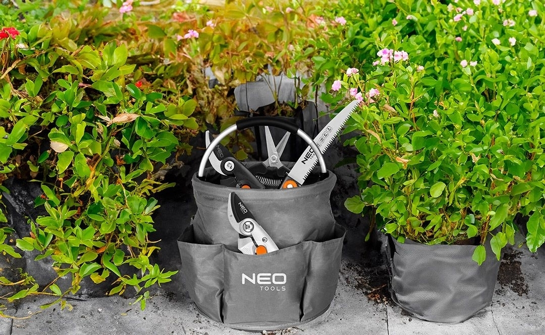 Сумка садовая Neo Tools 28x28x27см, серая (15-963) фото 