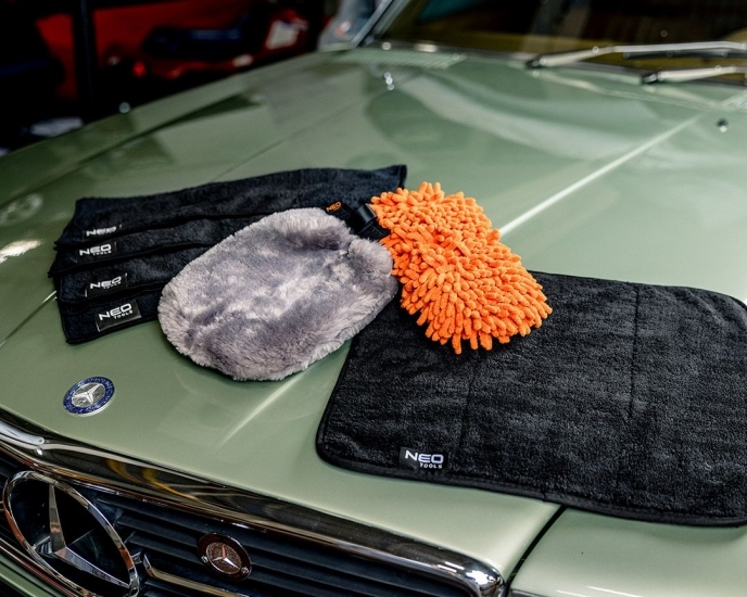 Перчатка для мойки автомобиля Neo Tools двухсторонняя 28х20см (11-459) фото 9