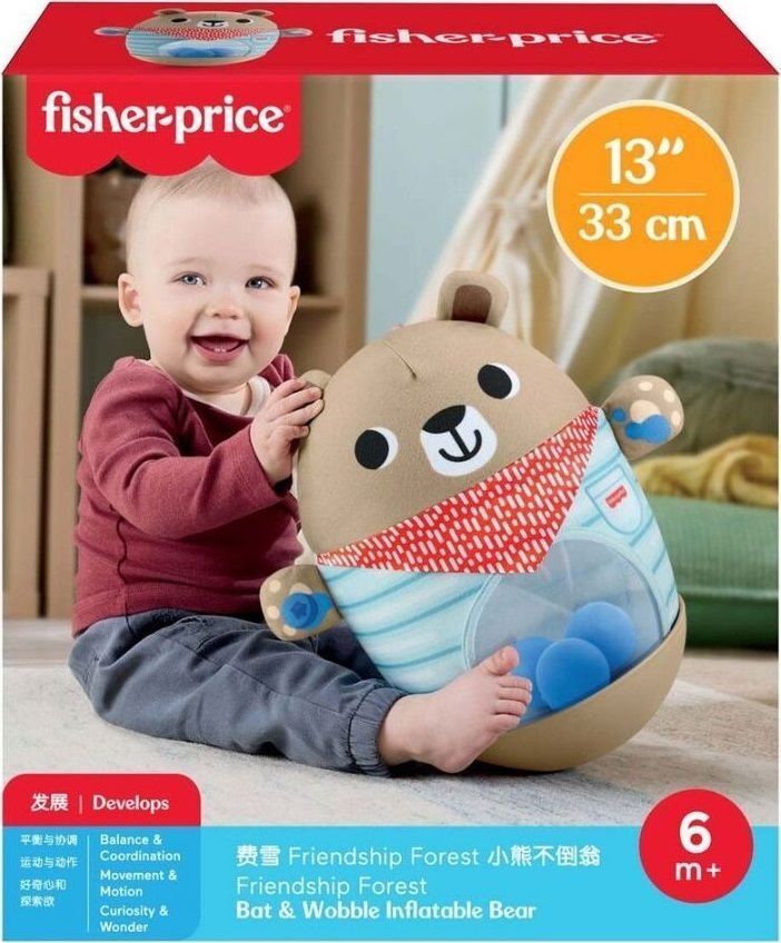 Іграшка Ведмедик-неваляйко Fisher-Price (JLB83)фото