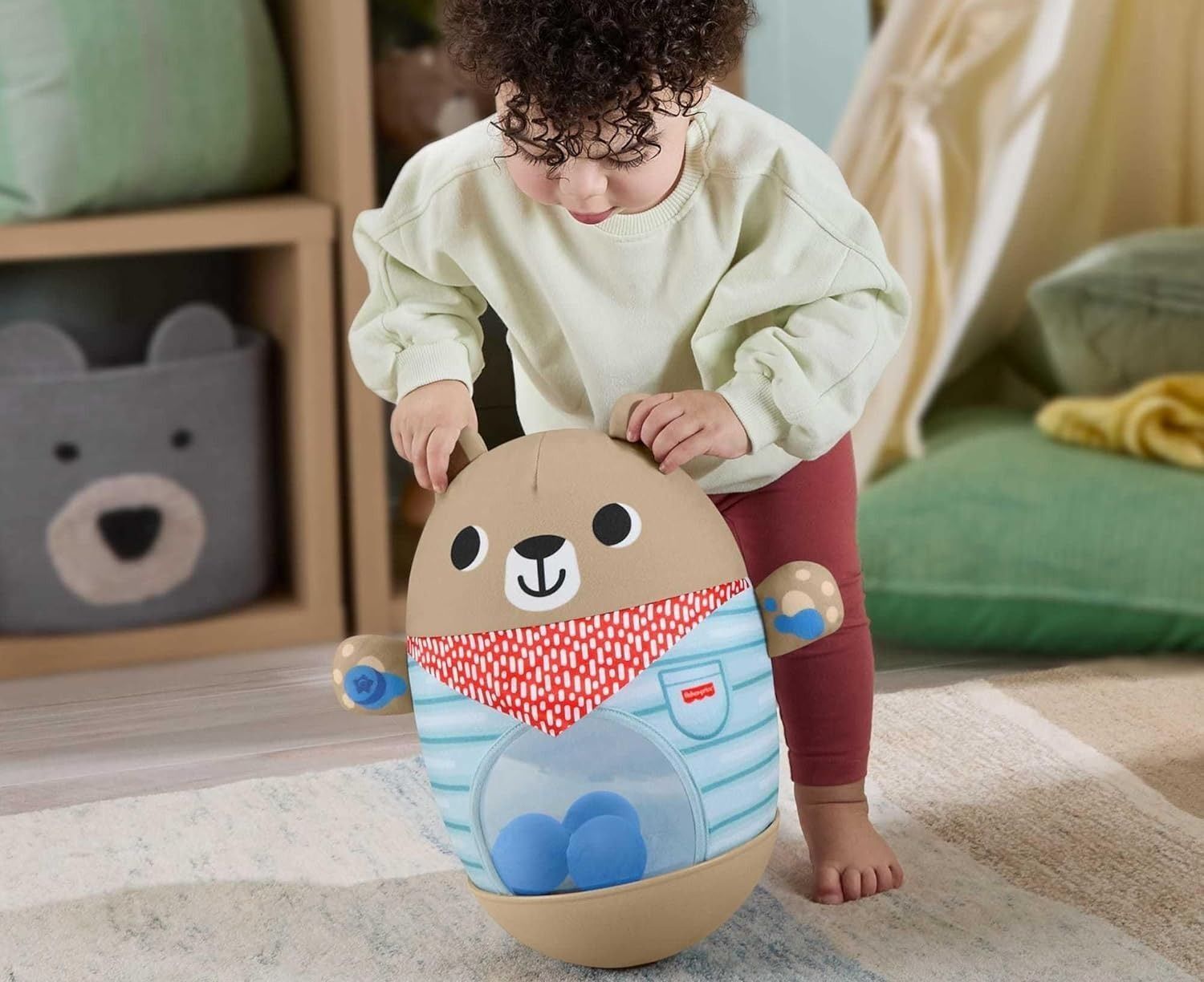 Іграшка Ведмедик-неваляйко Fisher-Price (JLB83)фото