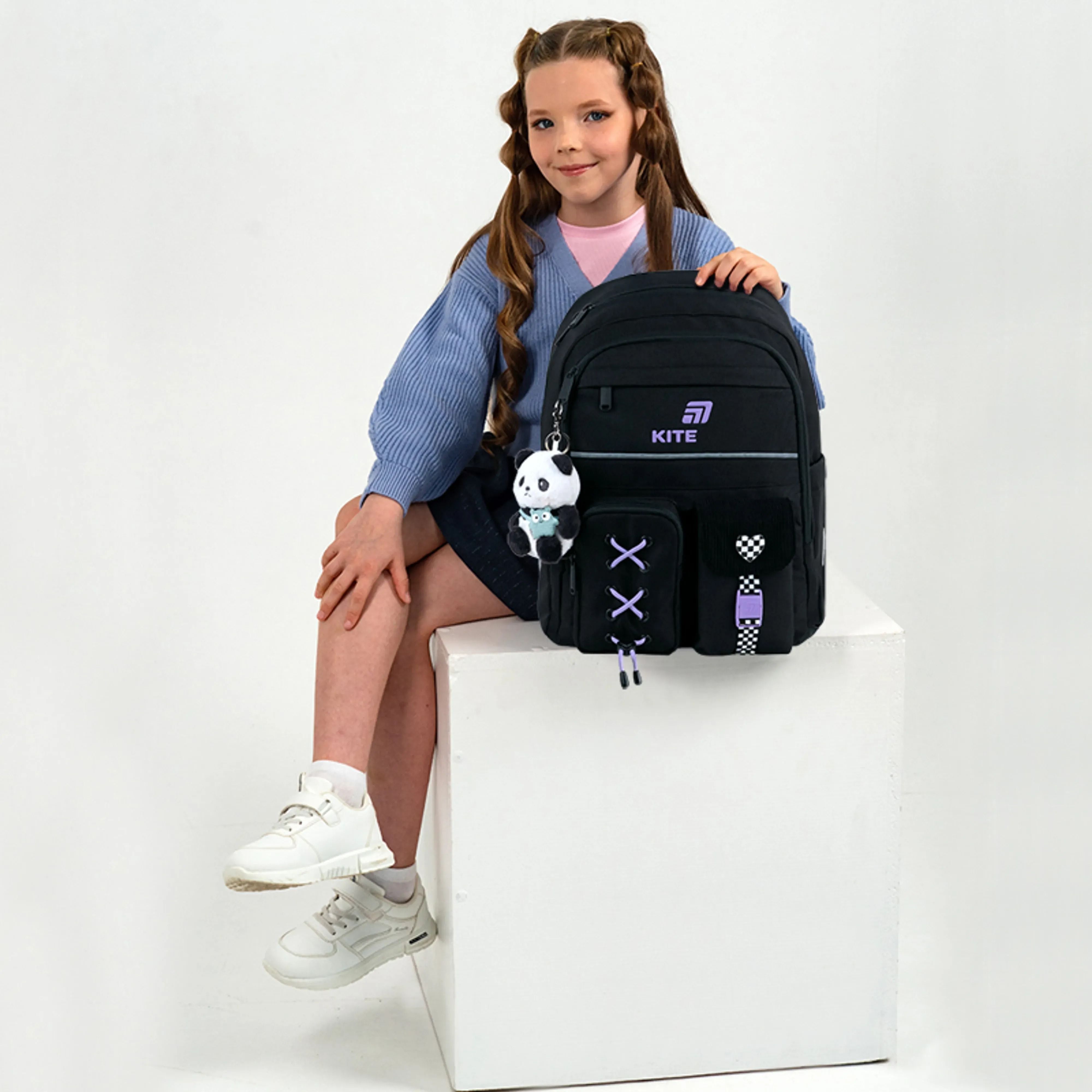 Школьный рюкзак Kite Education Panda Love K26-584M-2 фото 