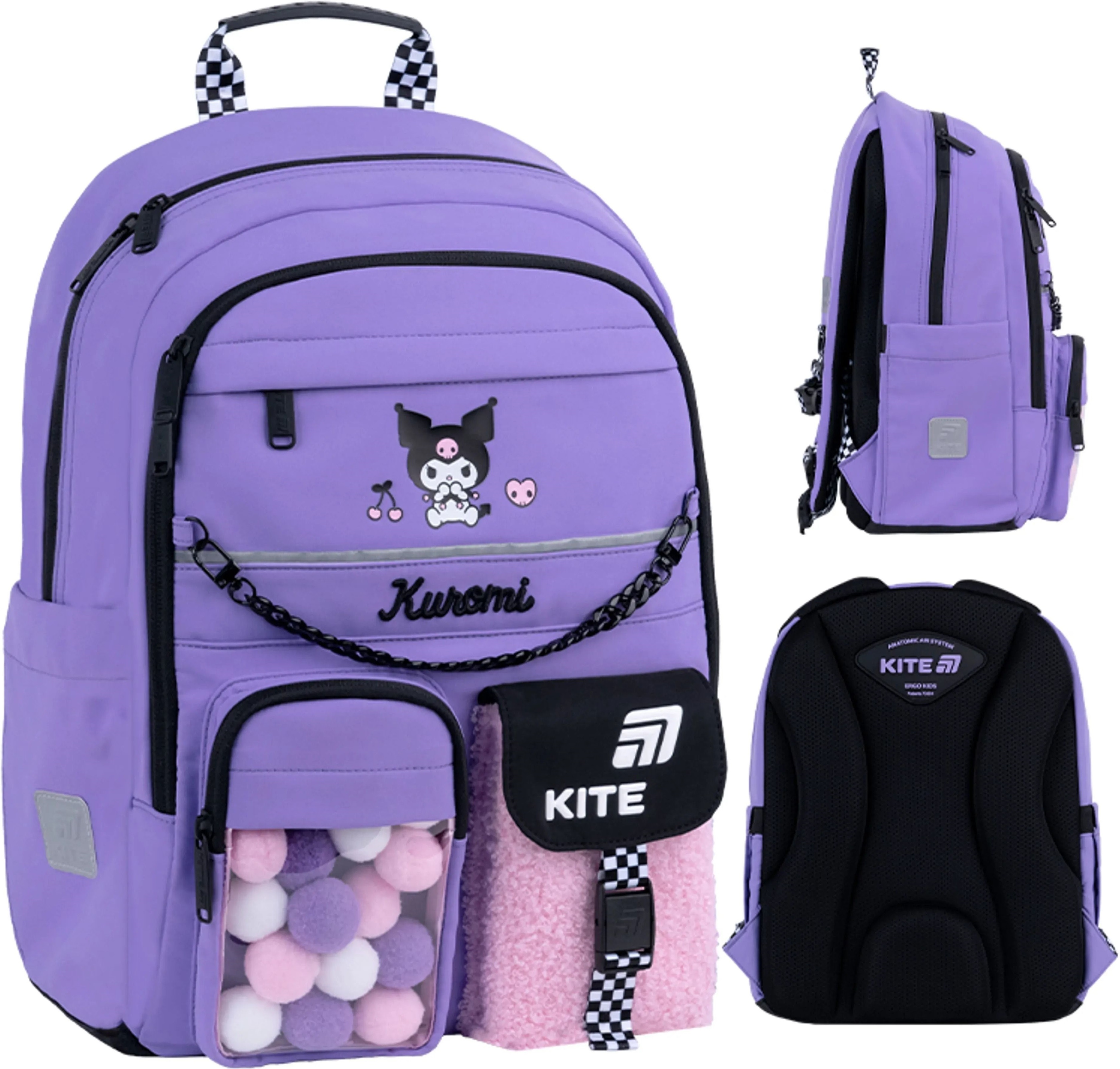 Школьный рюкзак Kite Education Kuromi HK26-584M фото 