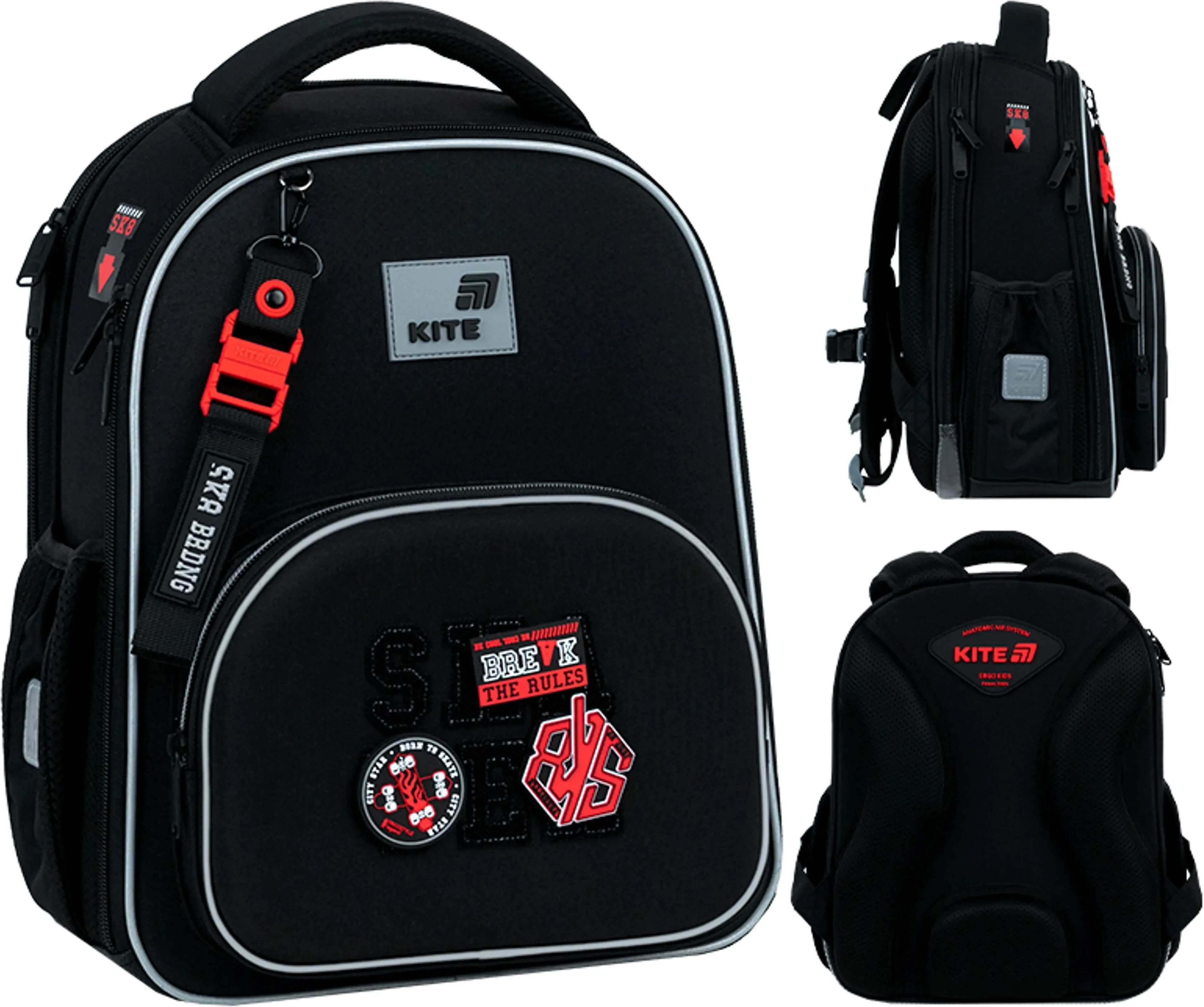 Рюкзак школьный каркасный Kite Education Break the Rules K26-556M-5 фото 