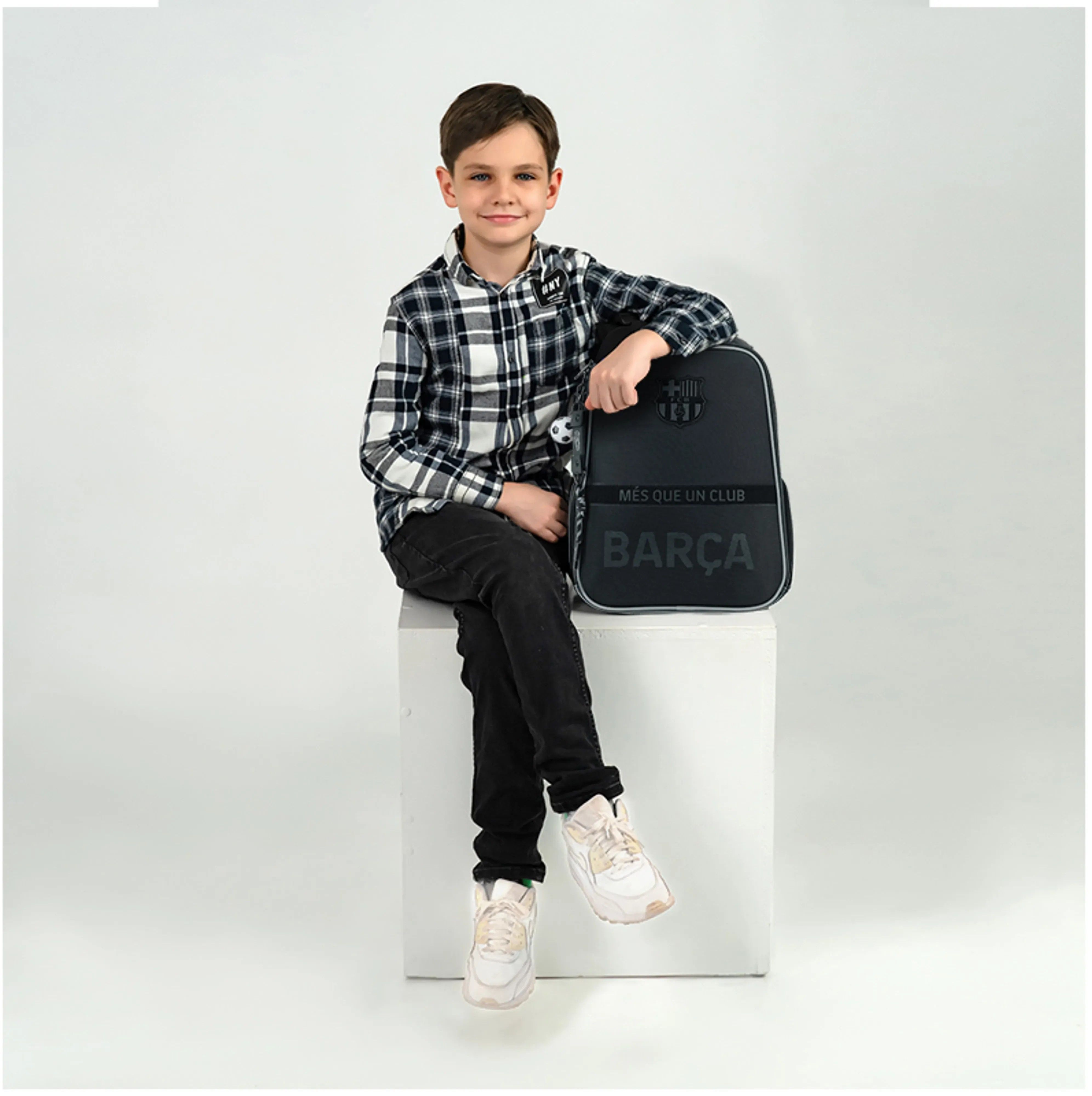 Школьный каркасный рюкзак Kite Education FC Barcelona BC26-531M фото 