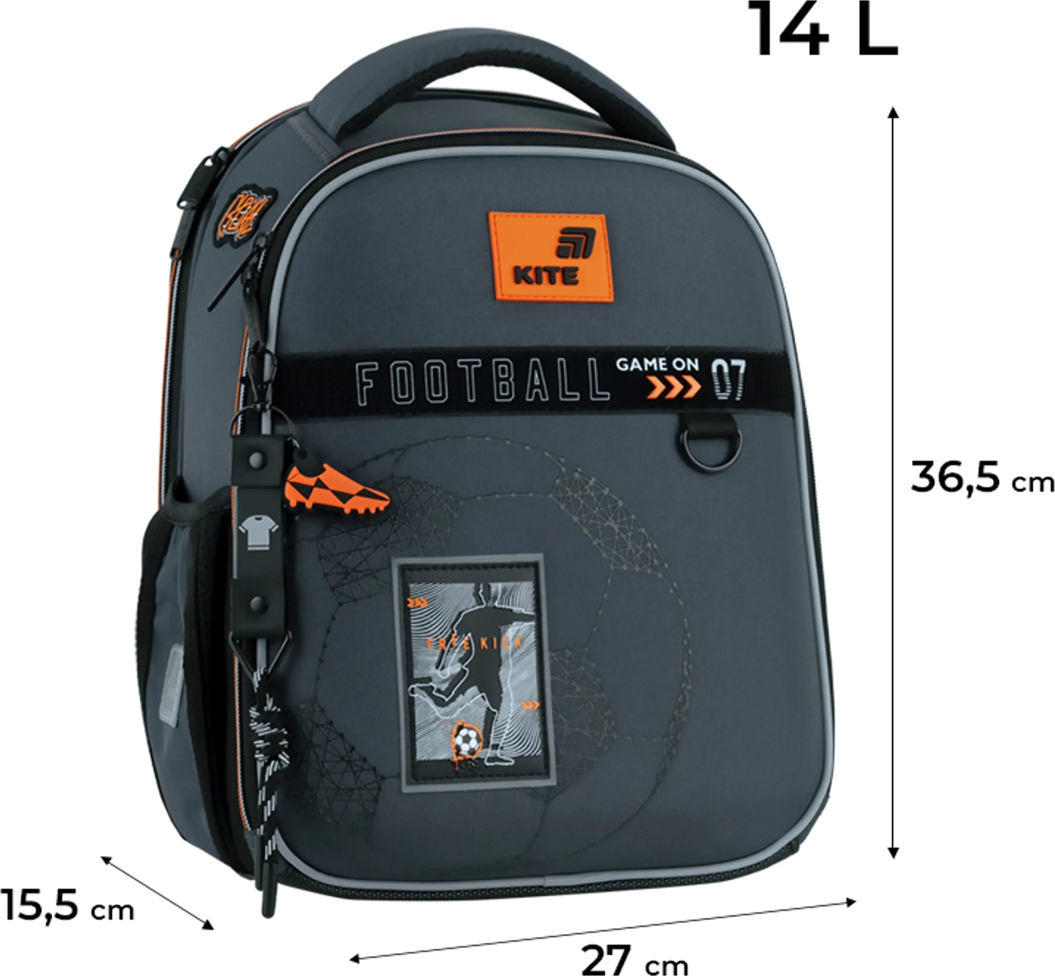Рюкзак школьный каркасный Kite Education Goal K26-555S-6 фото4