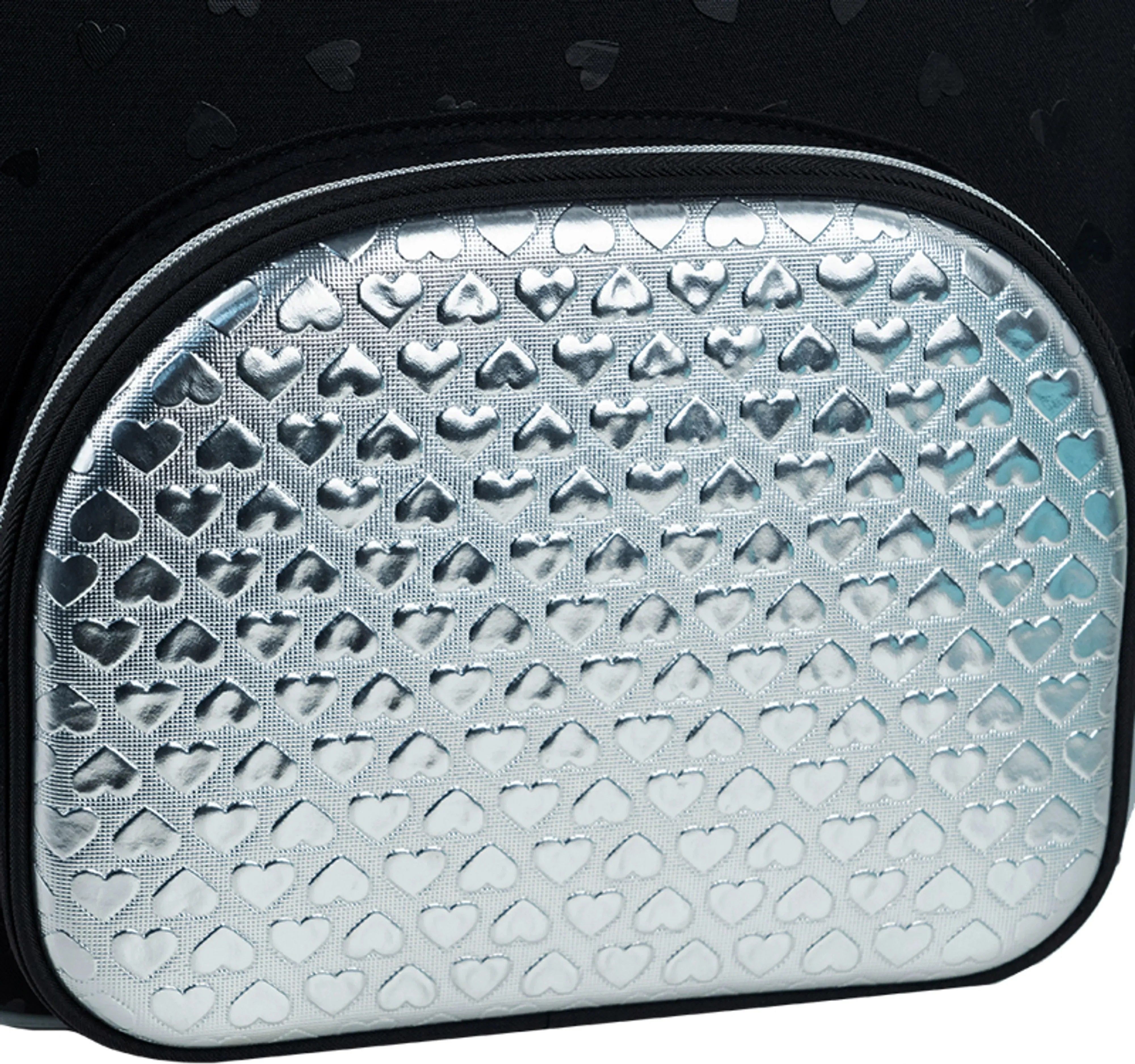 Рюкзак школьный каркасный Kite Education Black&amp;Silver K26-556M-2 фото 