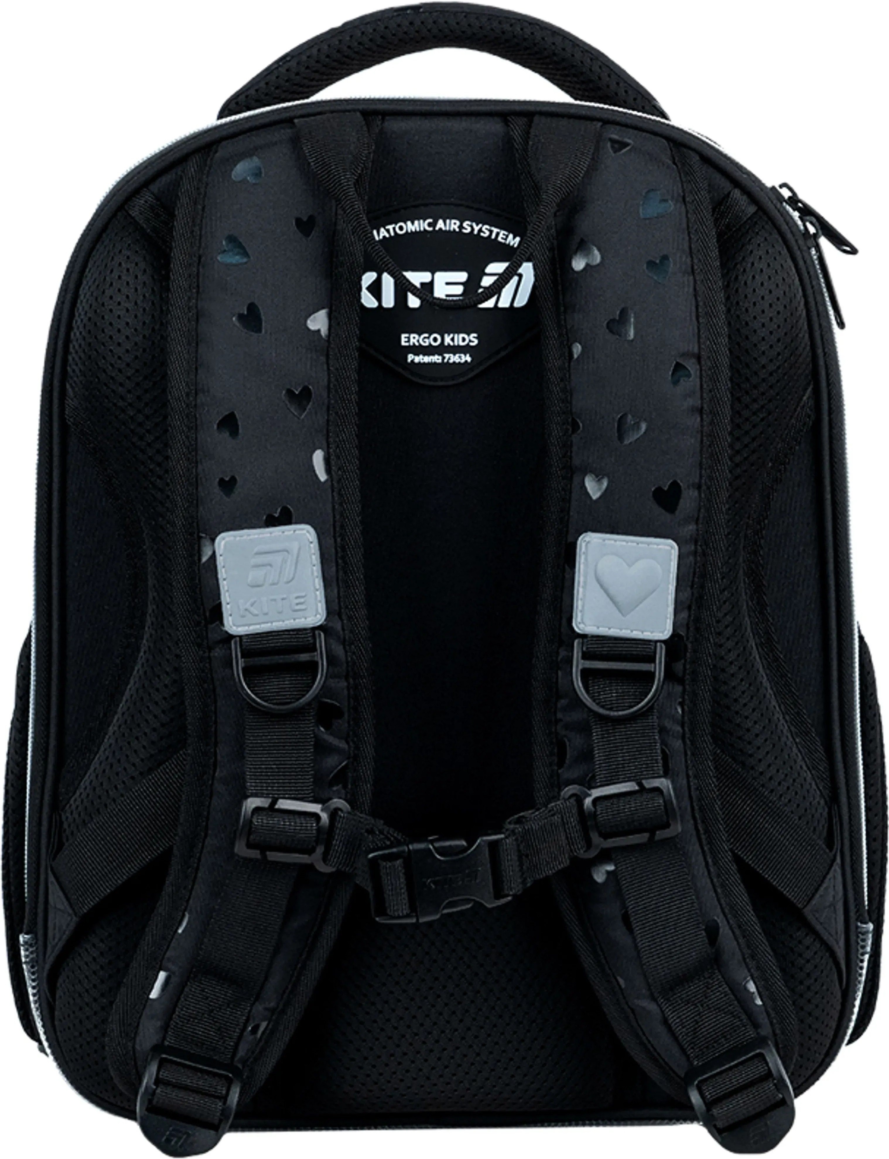 Рюкзак школьный каркасный Kite Education Black&amp;Silver K26-556M-2 фото 