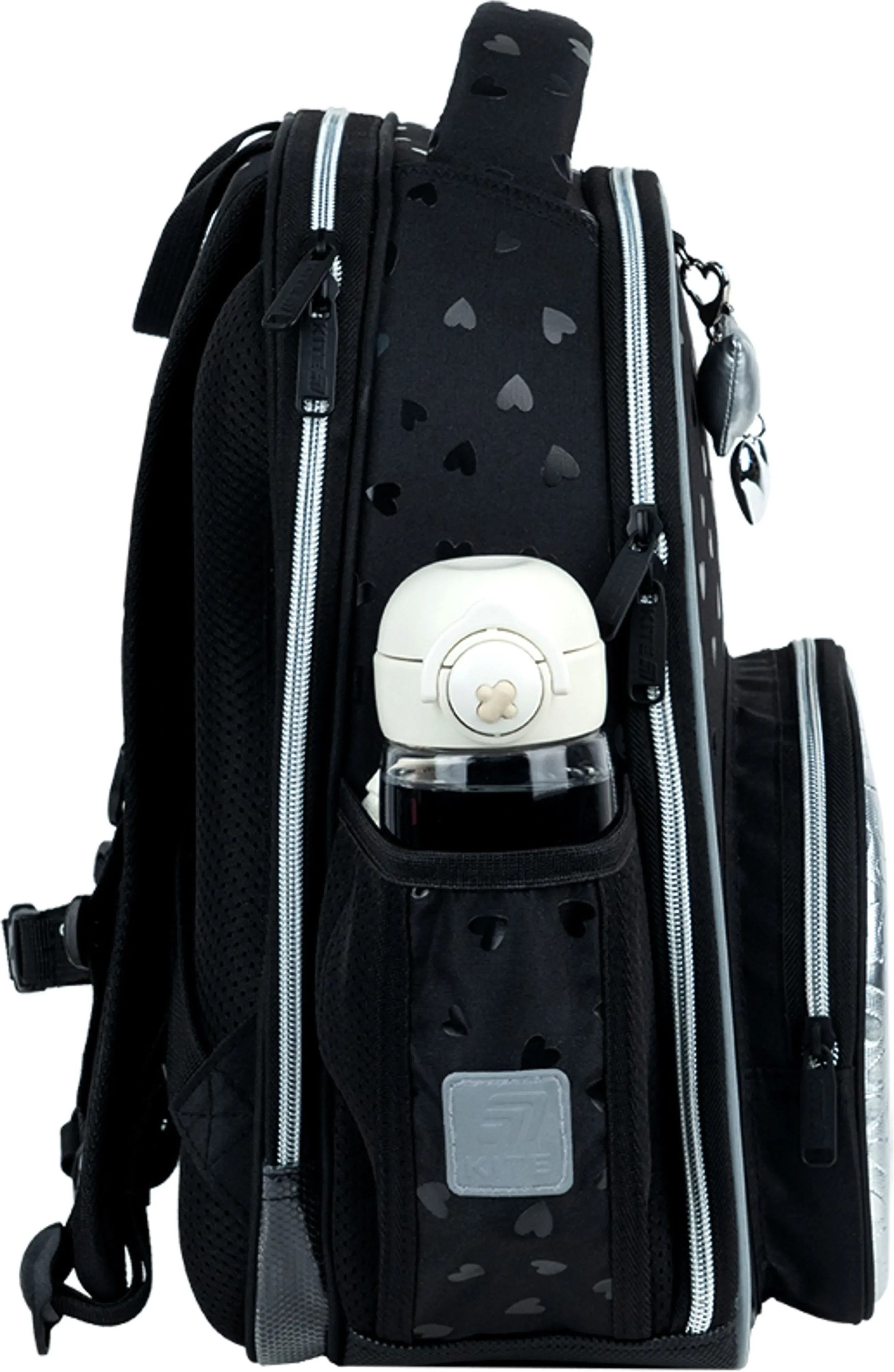 Рюкзак школьный каркасный Kite Education Black&amp;Silver K26-556M-2 фото 