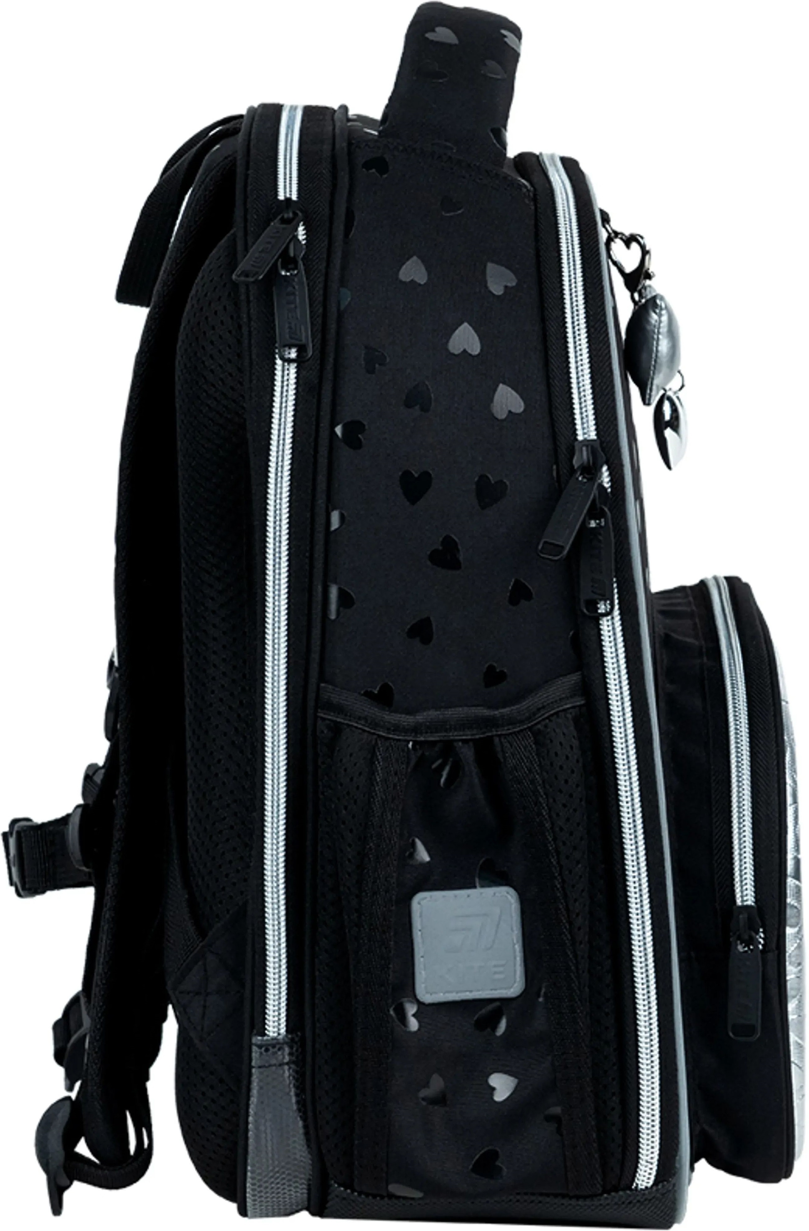Рюкзак школьный каркасный Kite Education Black&amp;Silver K26-556M-2 фото 