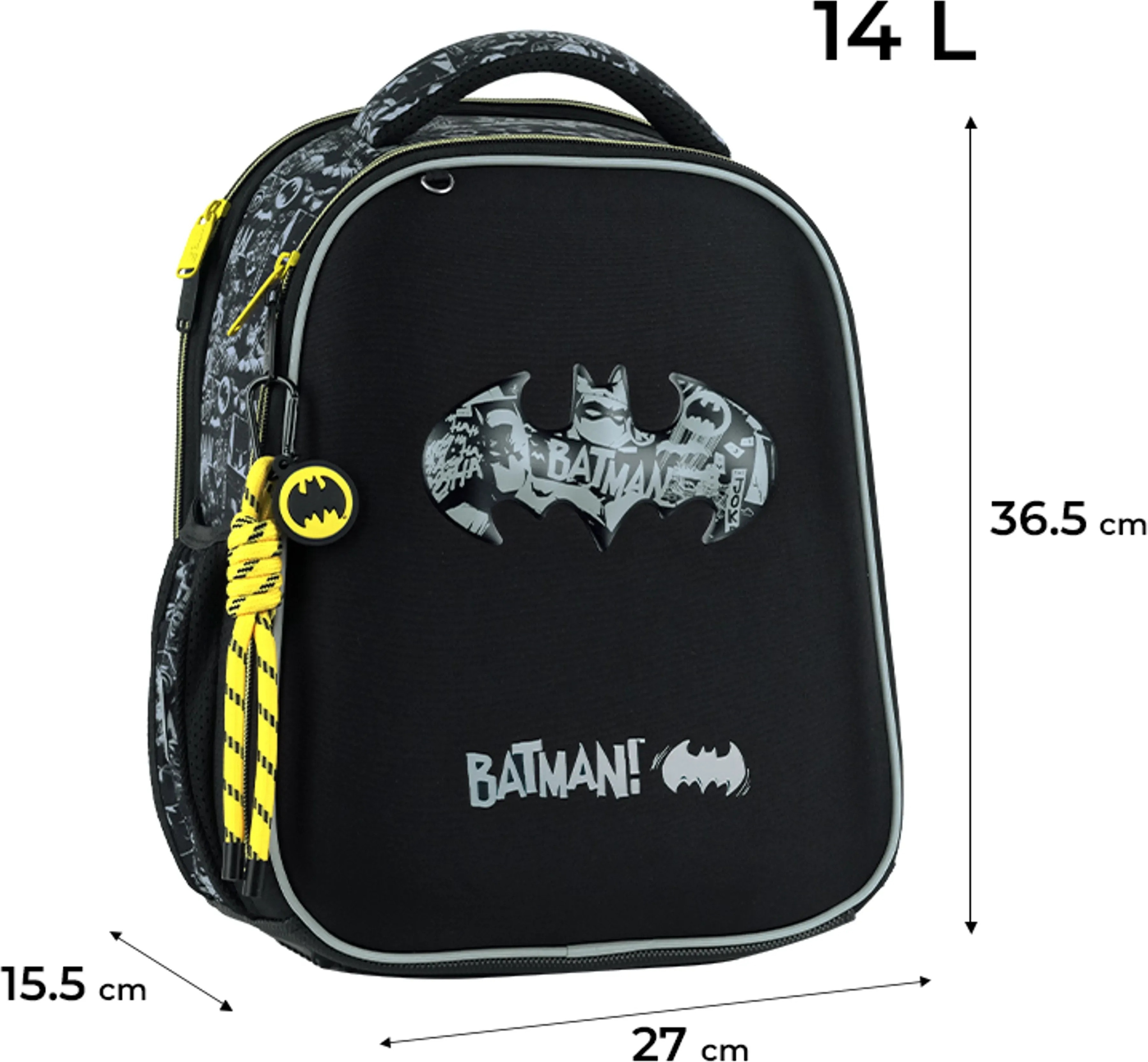 Рюкзак школьный каркасный Kite Education DC Comics DC26-555S фото 7