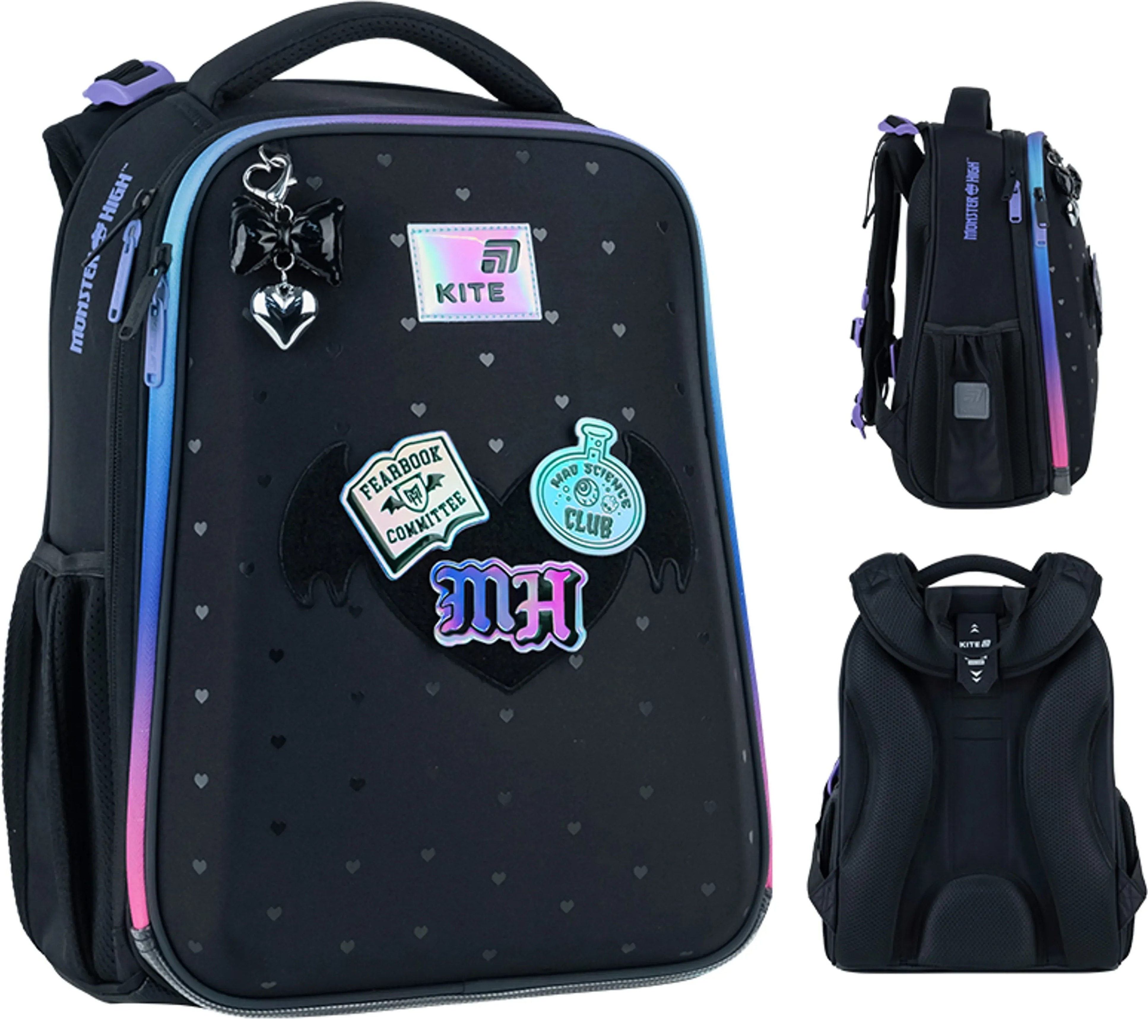 Рюкзак школьный каркасный Kite Education Monster High MH26-531M фото 