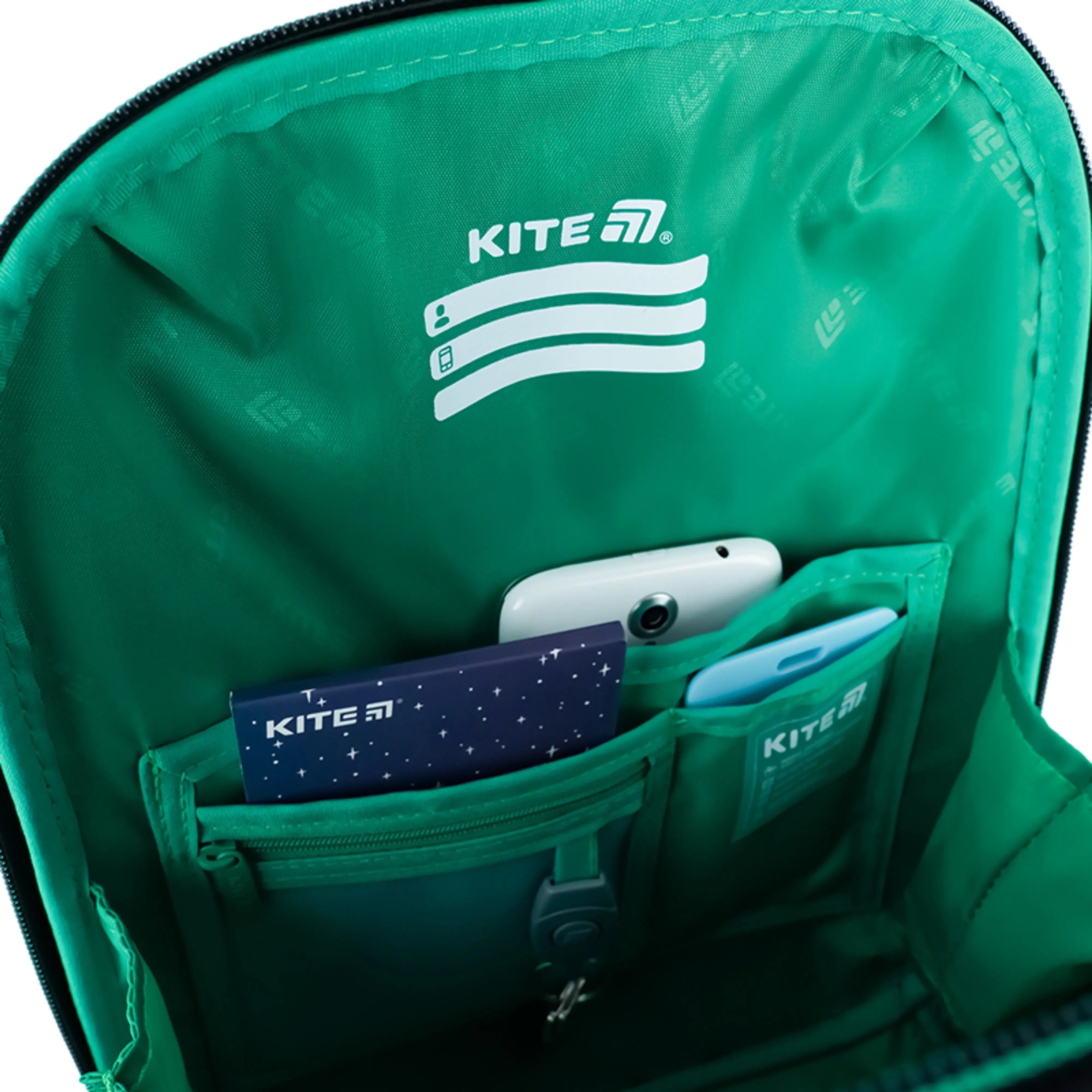 Рюкзак школьный каркасный Kite Education Hot Wheels HW26-555S фото 