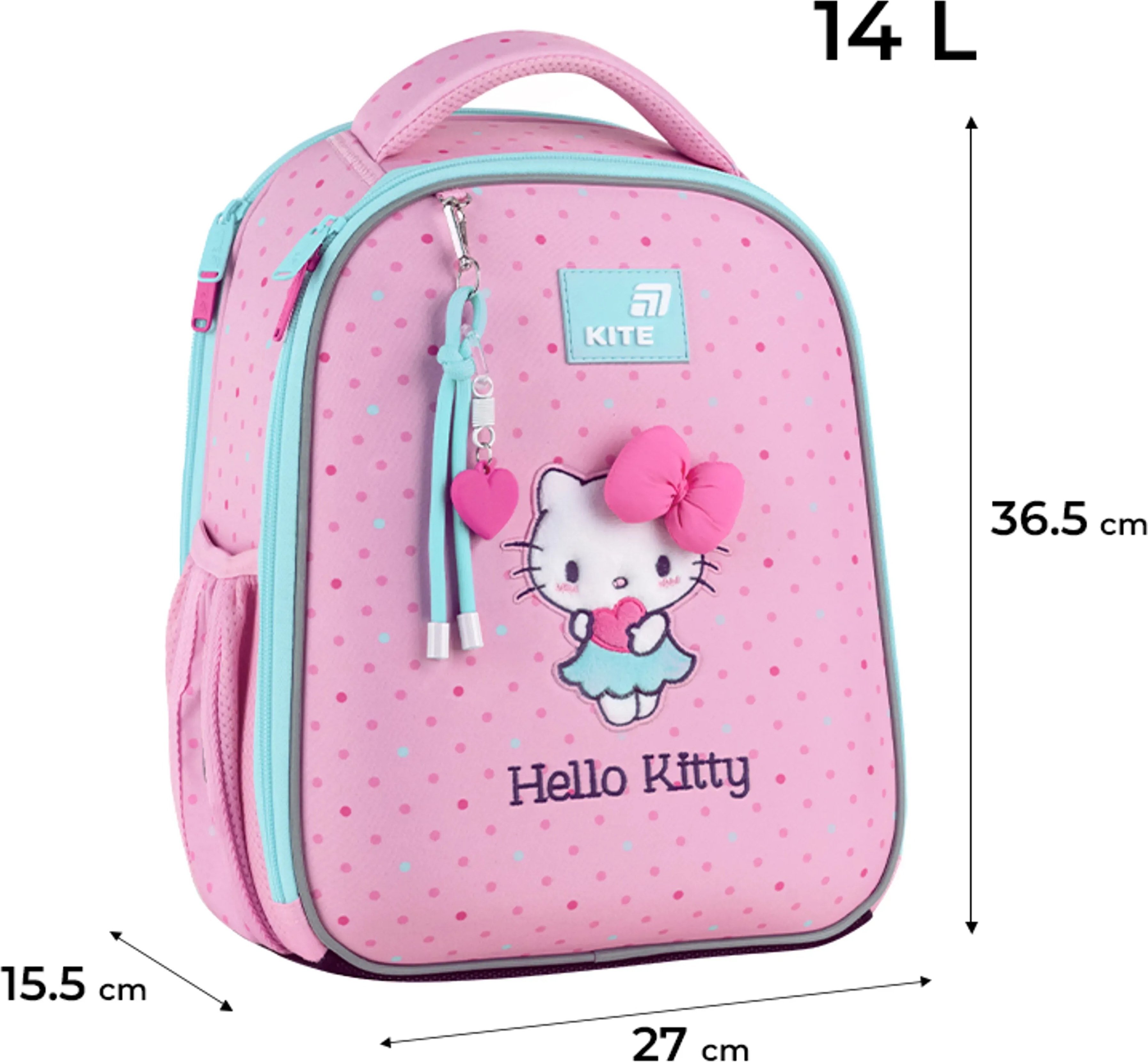 Рюкзак школьный каркасный Kite Education Hello Kitty HK26-555S-1 фото 