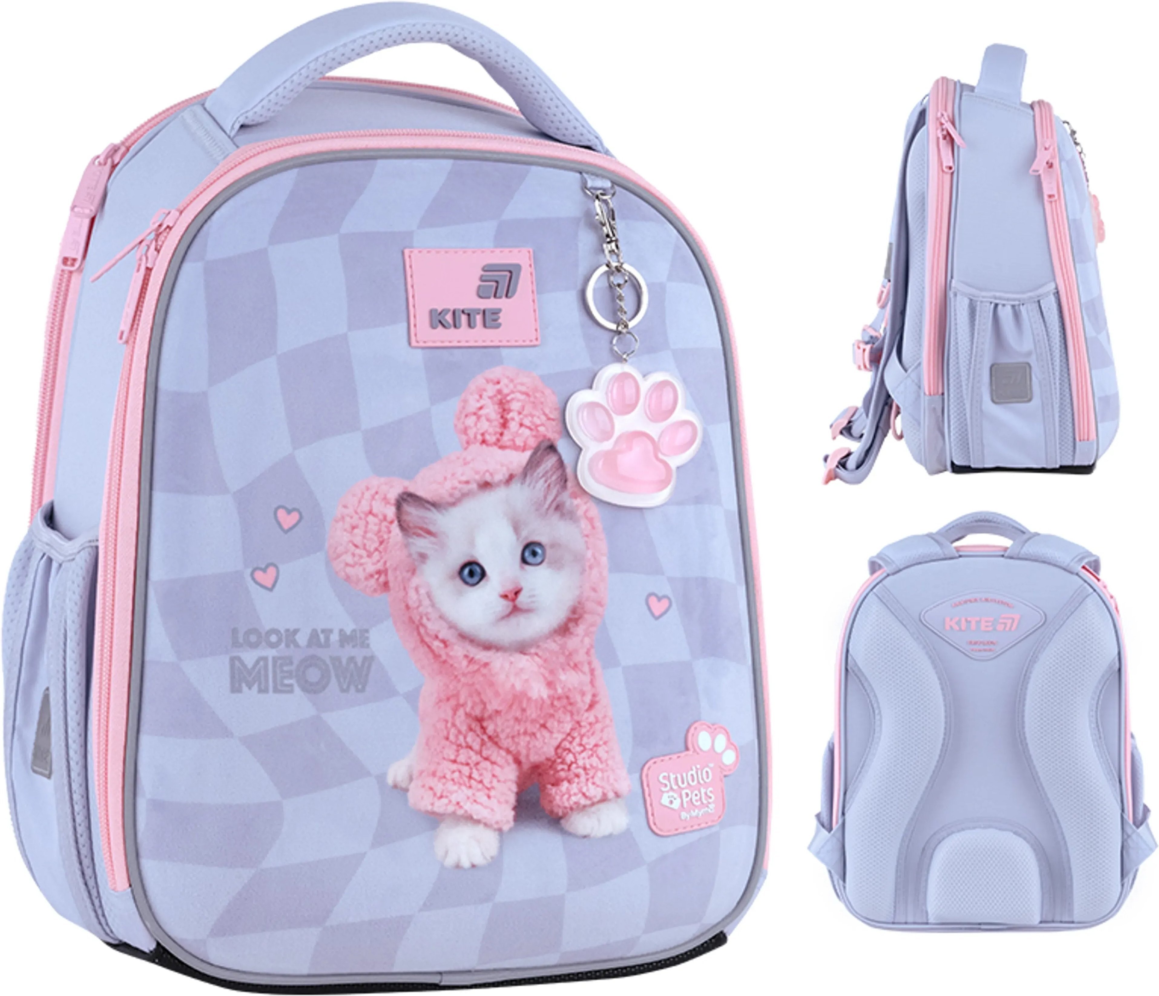 Рюкзак школьный каркасный Kite Education Studio Pets SP26-555S фото 