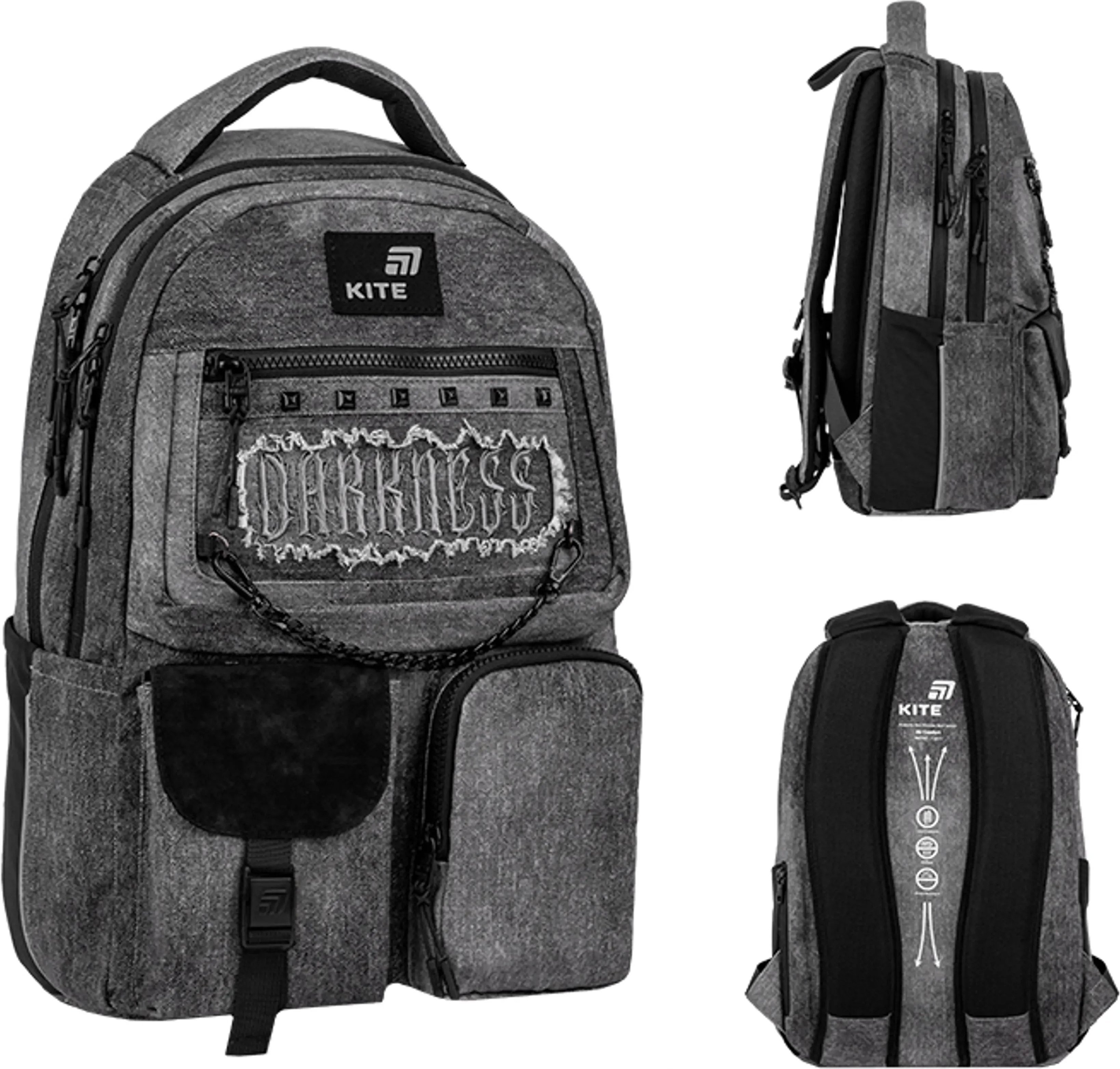 Рюкзак Kite Education teens Darkness K26-2587M-5 фото 