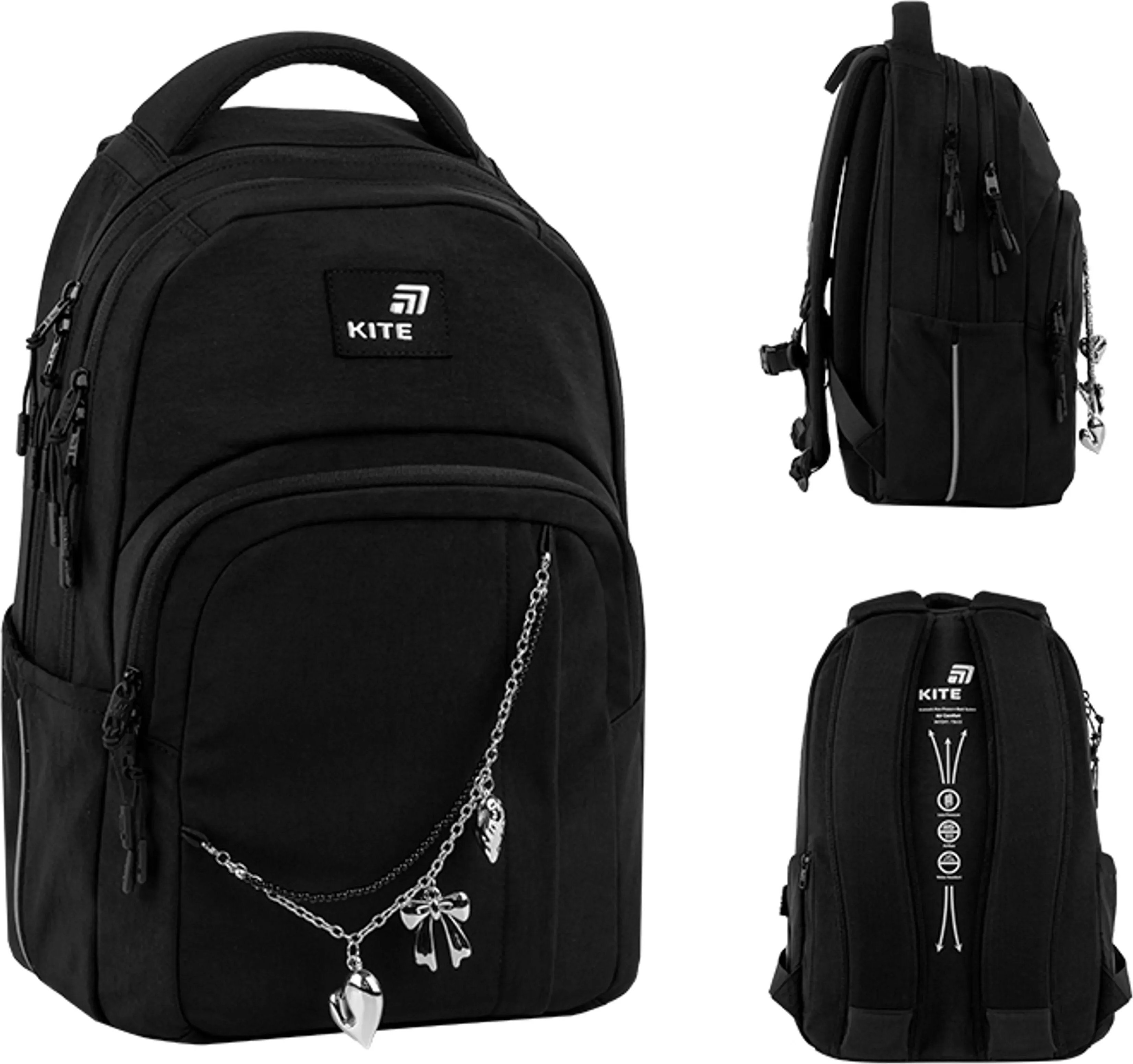 Рюкзак Kite Education teens Black&amp;Charm K26-2578M-1 фото 