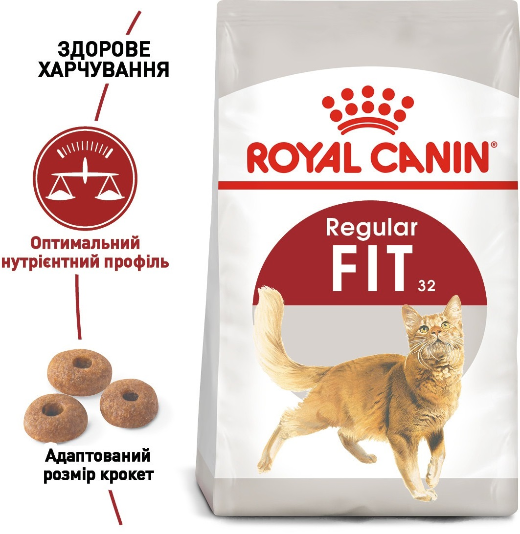 Промонабір Сухий корм для домашніх та вуличних котів Royal Canin Fit 2кг + Wet Inst in Gravy 85г х 4штфото2