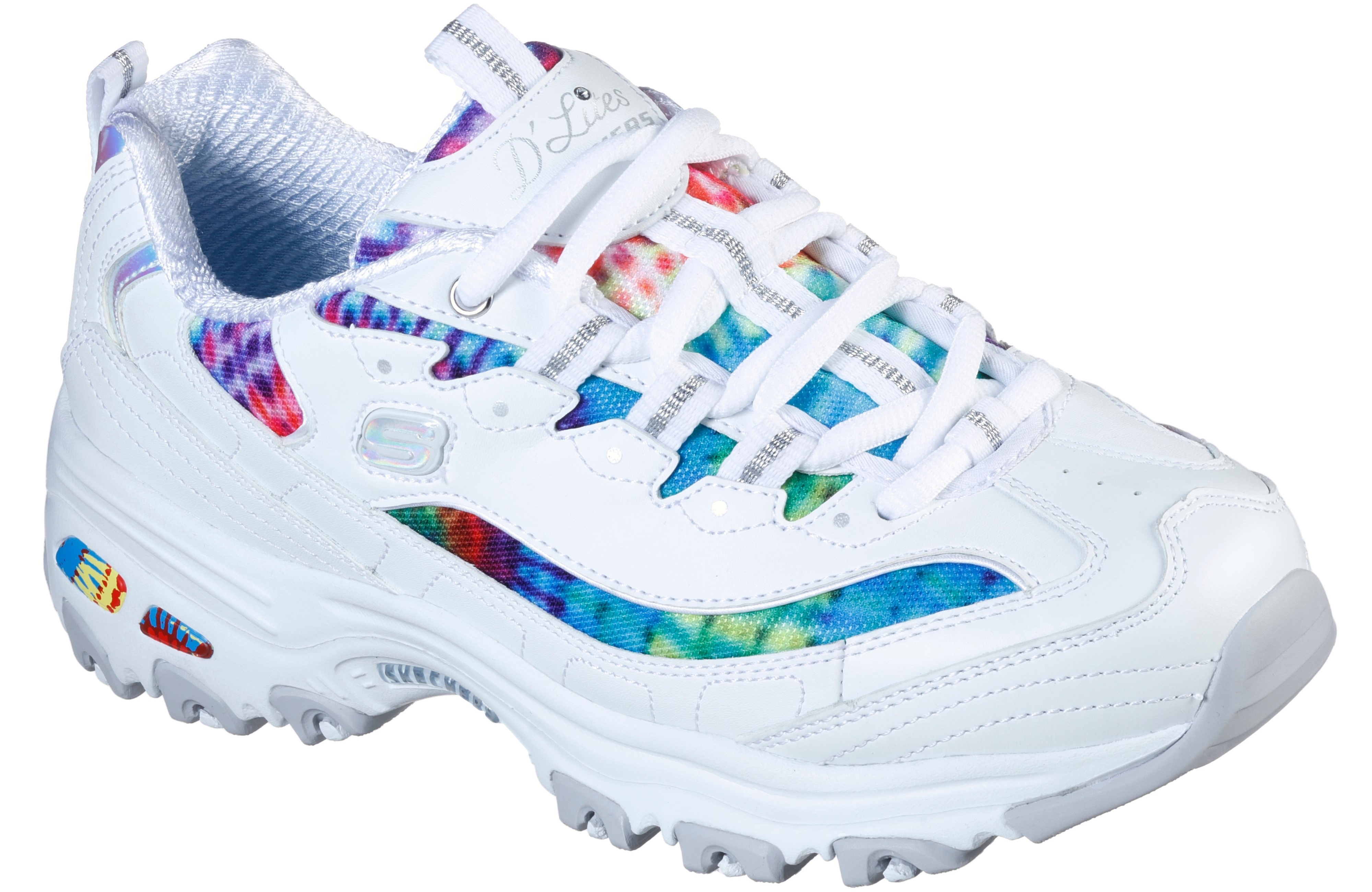 Кроссовки женские Skechers D'Lites - Summer Fiesta 149015W WMLT 38 (8 US) белые фото 