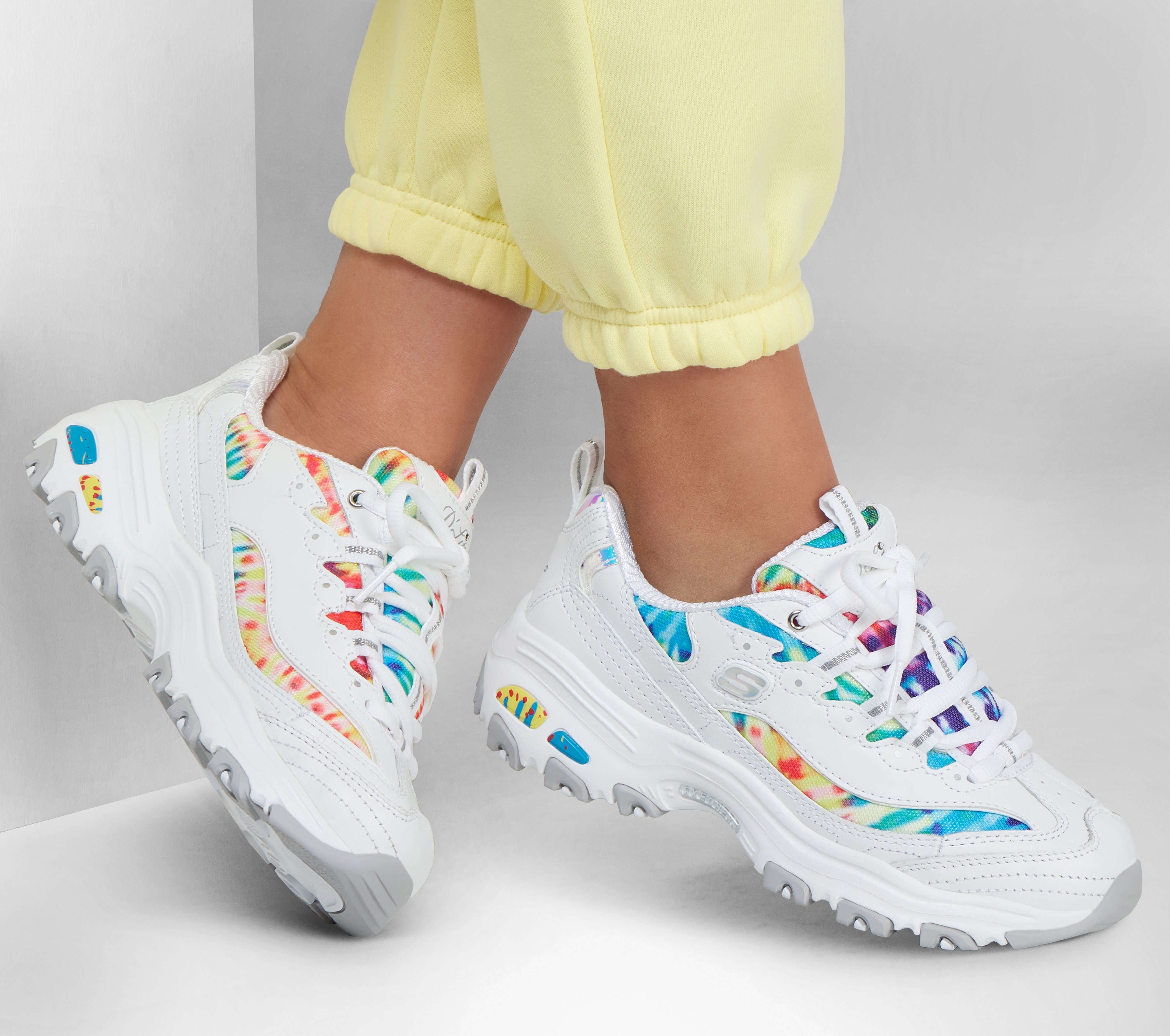 Кроссовки женские Skechers D'Lites - Summer Fiesta 149015W WMLT 38,5 (8,5 US) белые фото 