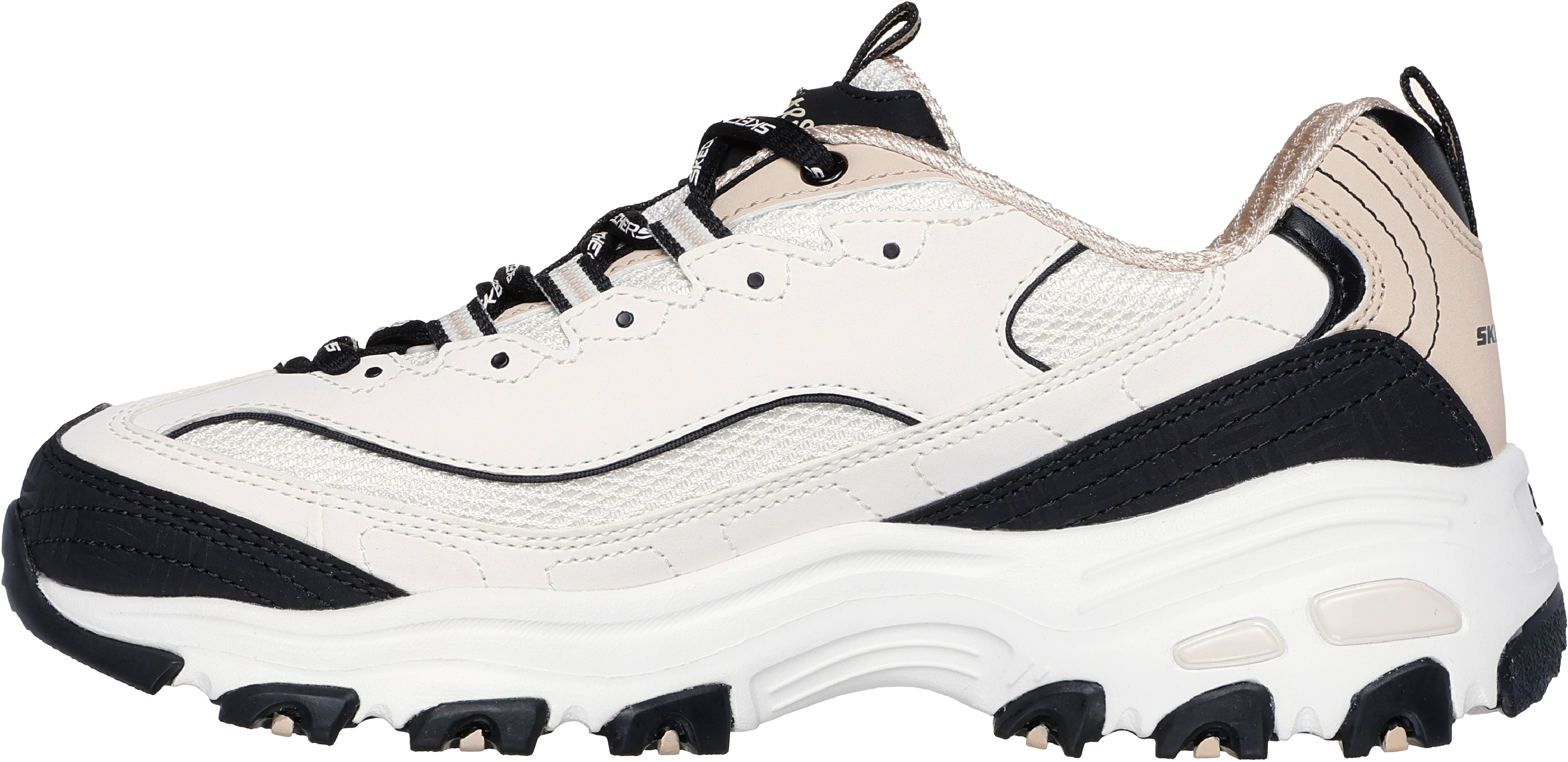 Кроссовки женские Skechers D'Lites - Retro Rewind 150536 NTBK 40 (10 US) молочно-черные фото 