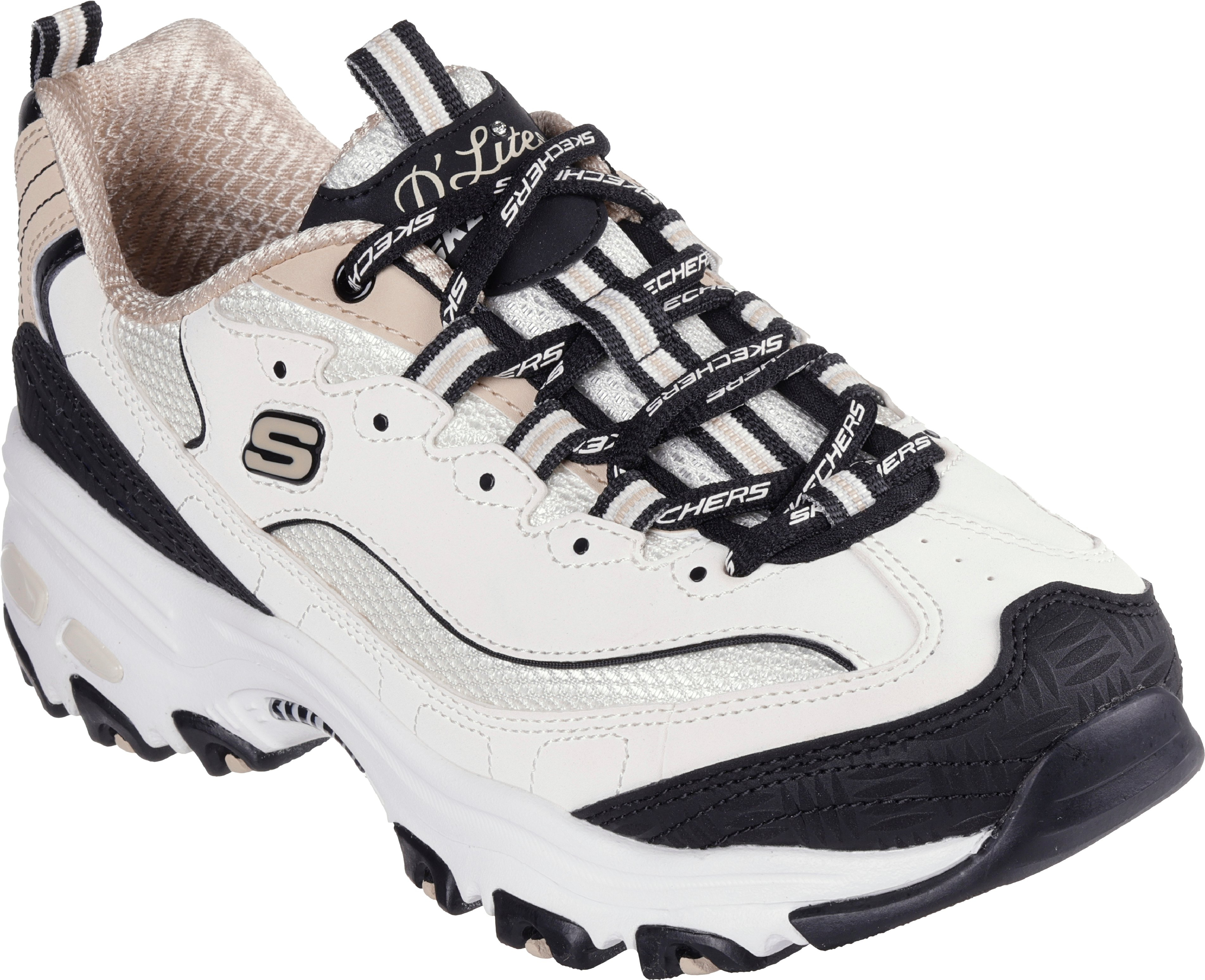 Кроссовки женские Skechers D'Lites - Retro Rewind 150536 NTBK 37 (7 US) молочно-черные фото 