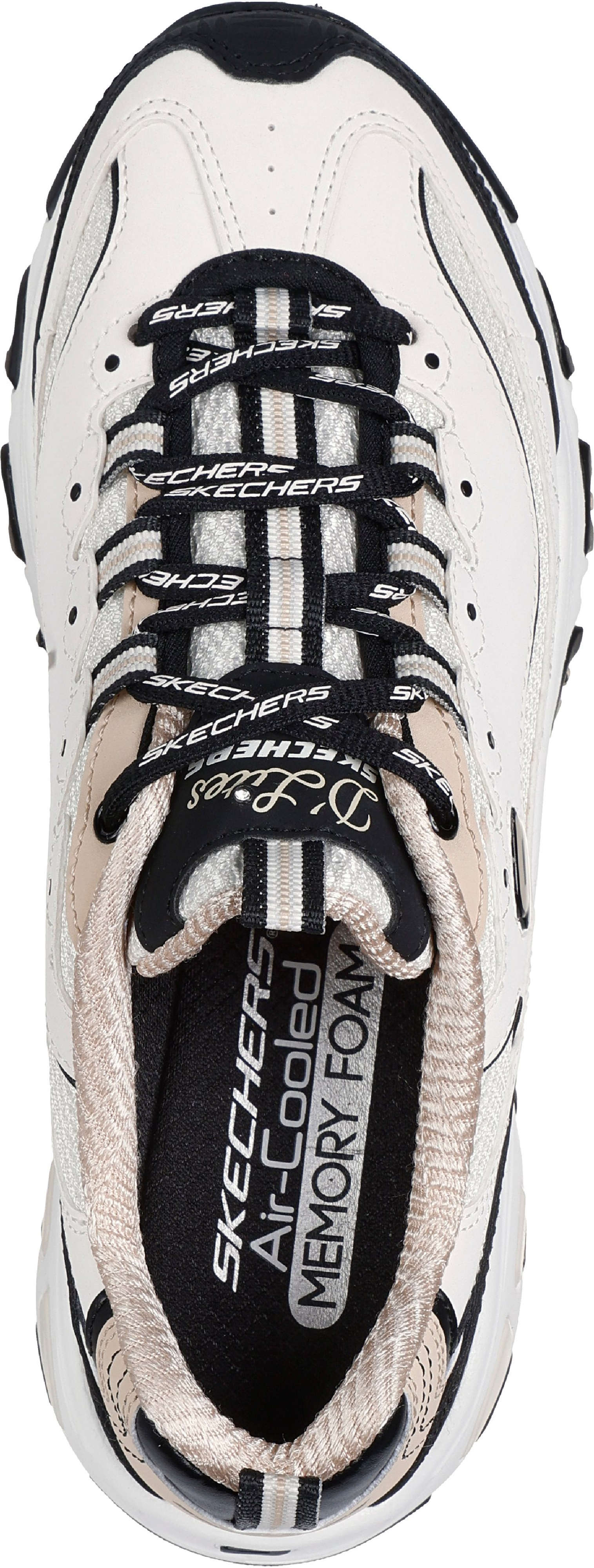 Кроссовки женские Skechers D'Lites - Retro Rewind 150536 NTBK 39 (9 US) молочно-черные фото 