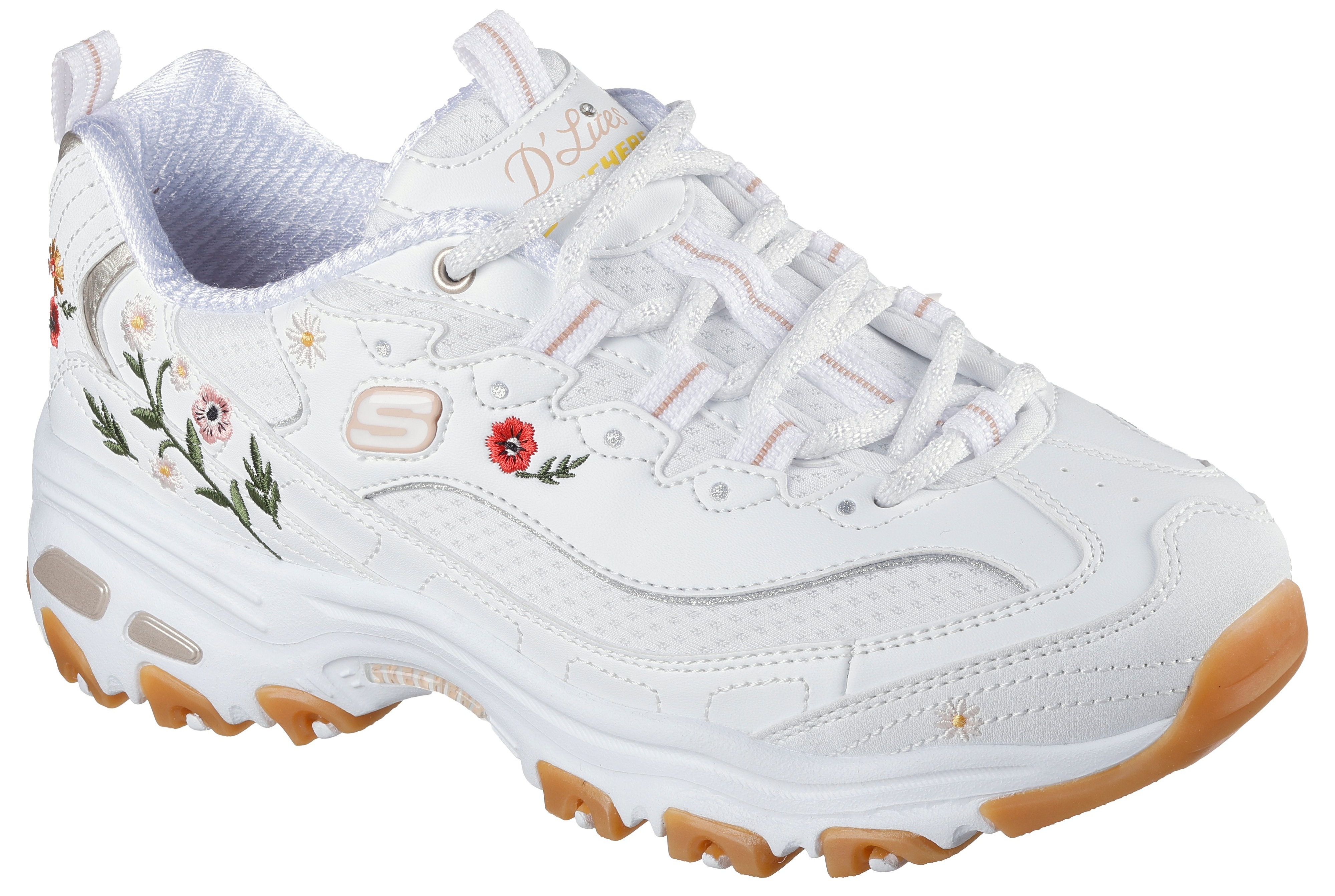 Кроссовки женские Skechers D'Lites - Spring Bloom 150553 WHT 39 (9 US) белые фото 