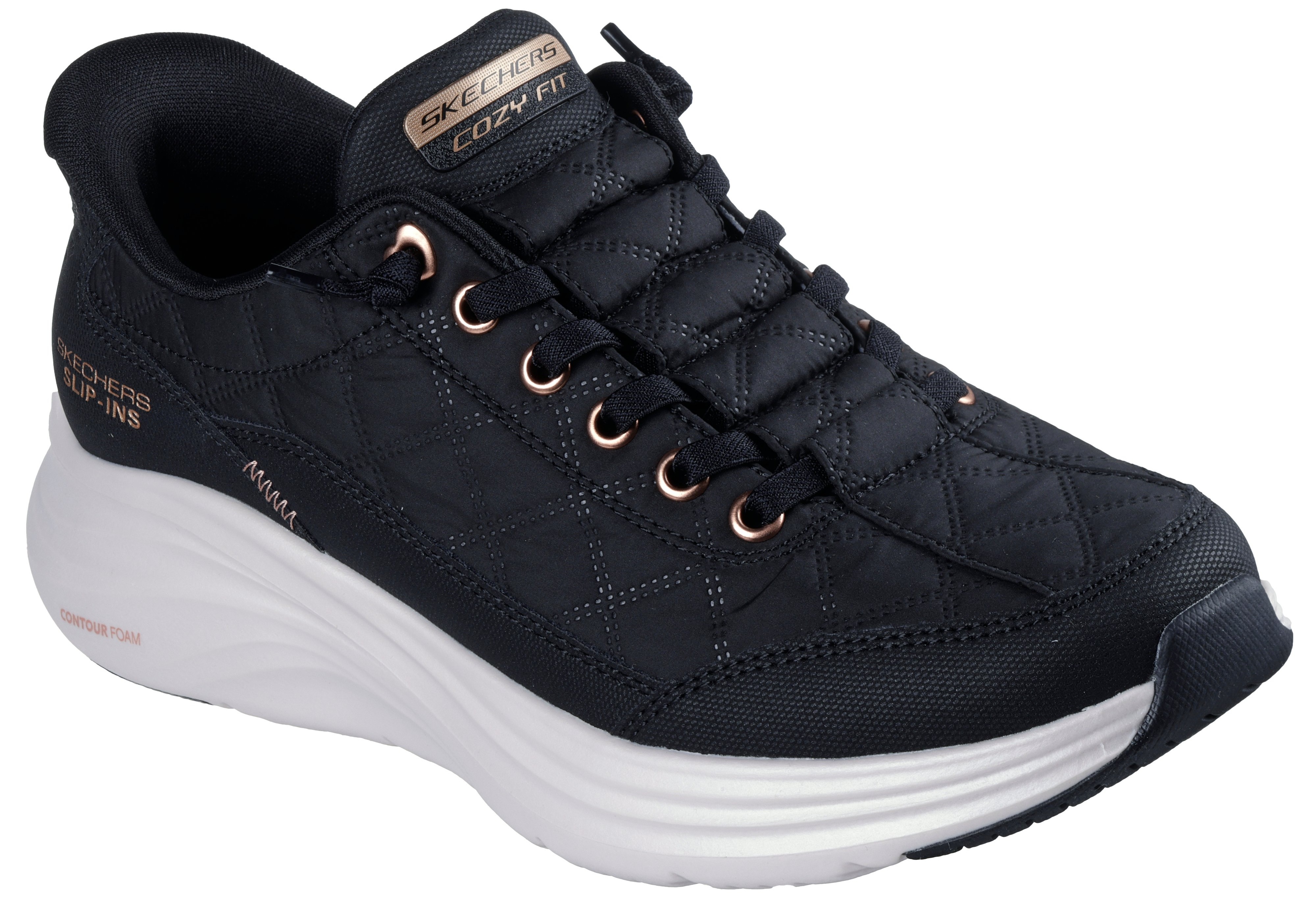 Кроссовки женские Skechers Contour Foam 150413 BKRG 37 (7 US) черные фото 