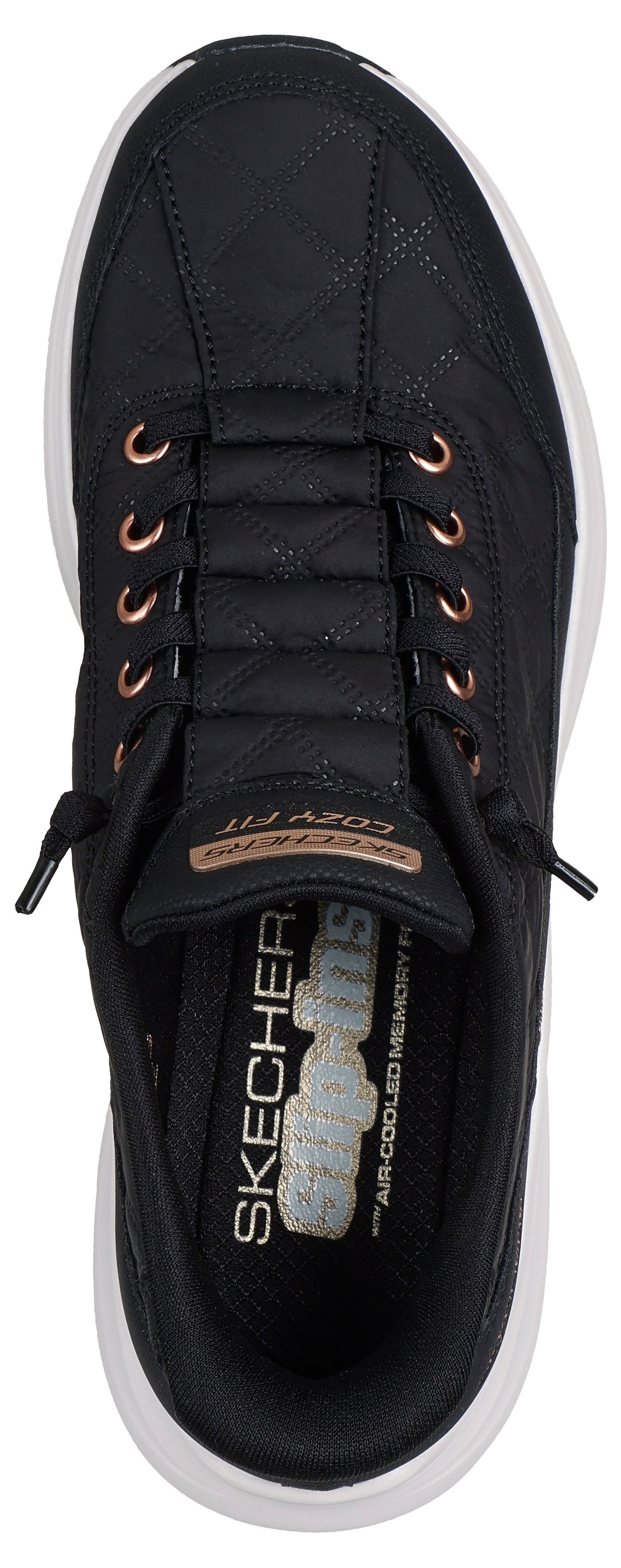 Кроссовки женские Skechers Contour Foam 150413 BKRG 39 (9 US) черные фото 